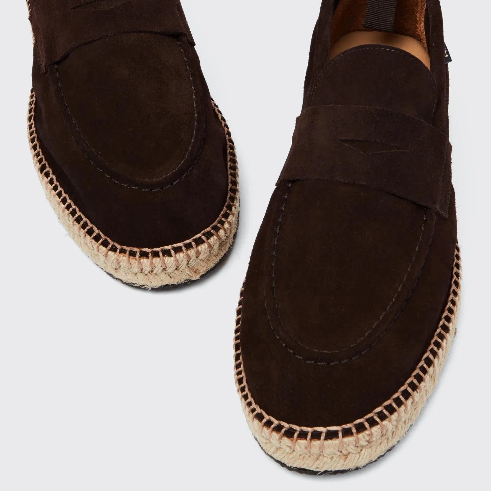 Harrys Of London Riviera Suede Shoe Brandy Jute Brown-MALFORD OF LONDON SAVILE ROW MENSWEAR OUTLET