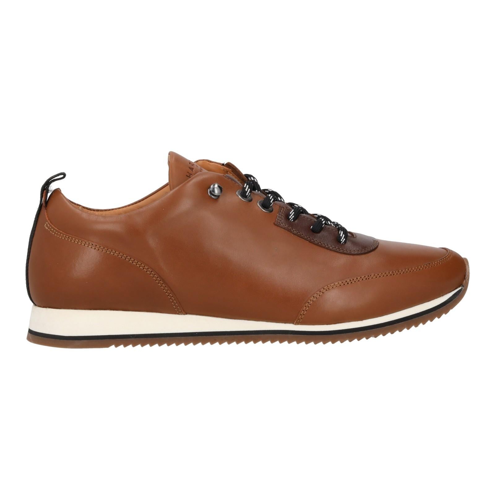 Harrys Of London Speedplay Artisan Calf Cigar-Dark Brown Hiker Sole Nat/Blk/Wht-MALFORD OF LONDON SAVILE ROW MENSWEAR OUTLET