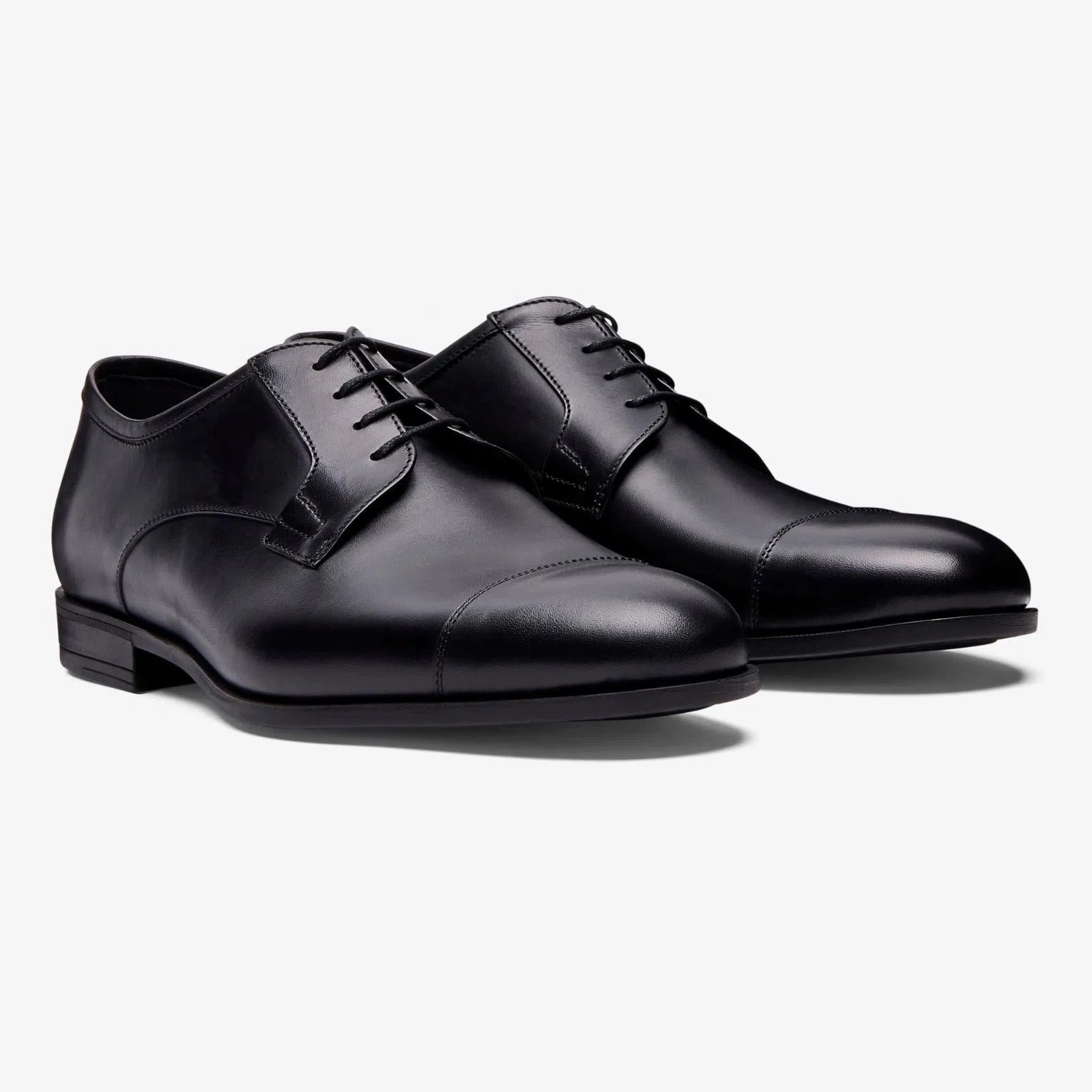 Harrys Of London Terence F Satin Calf Shoe Black-MALFORD OF LONDON SAVILE ROW MENSWEAR OUTLET