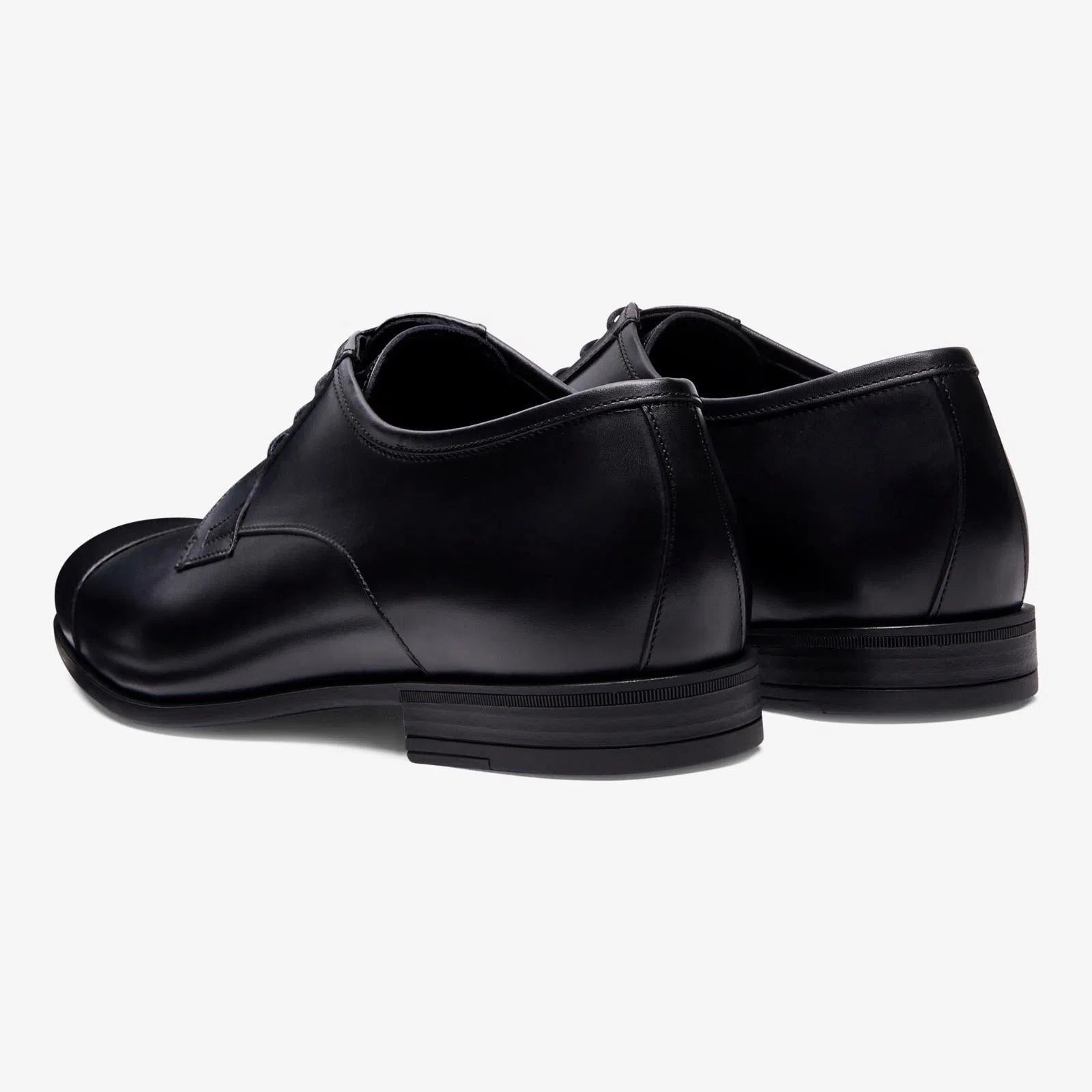 Harrys Of London Terence F Satin Calf Shoe Black-MALFORD OF LONDON SAVILE ROW MENSWEAR OUTLET