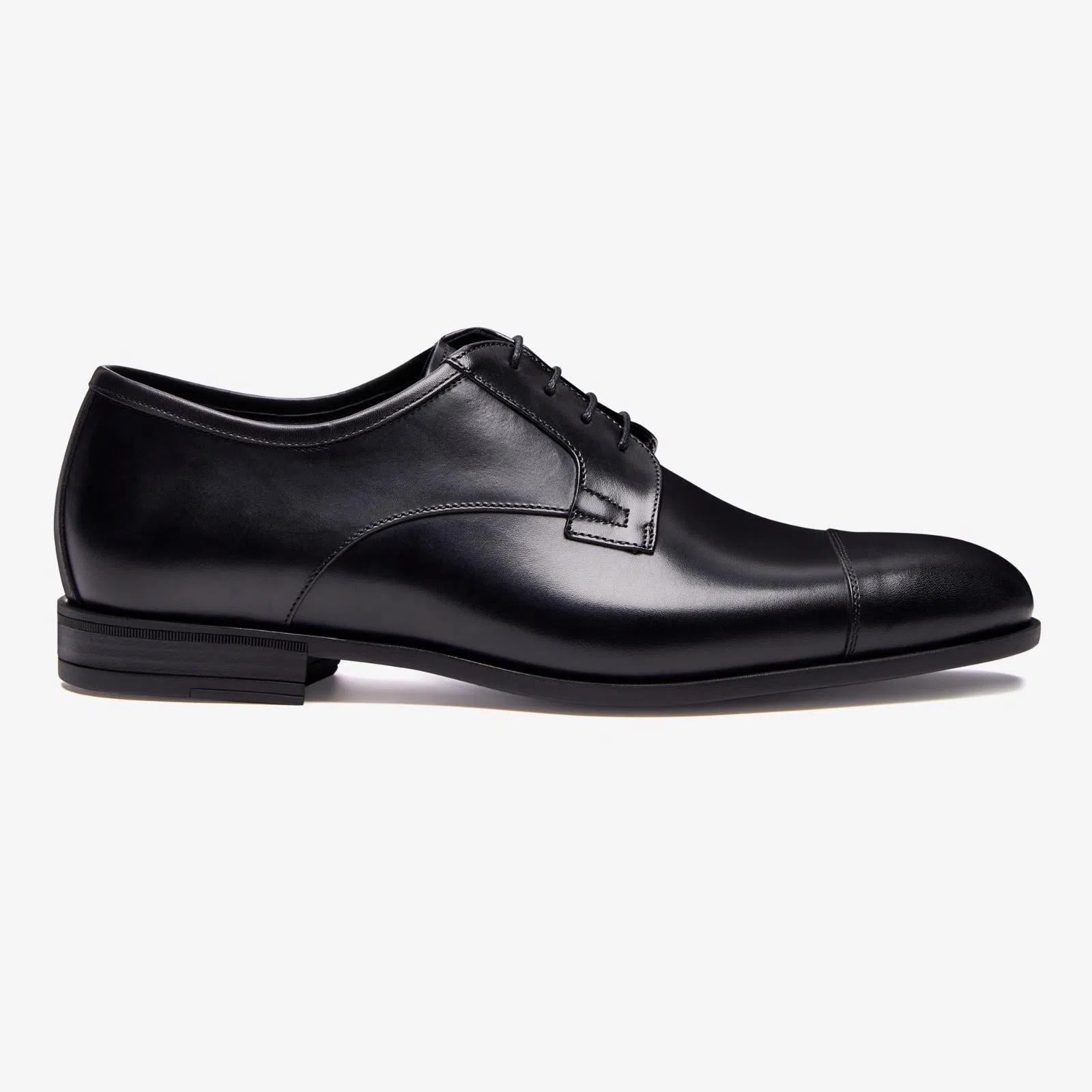 Harrys Of London Terence F Satin Calf Shoe Black-MALFORD OF LONDON SAVILE ROW MENSWEAR OUTLET