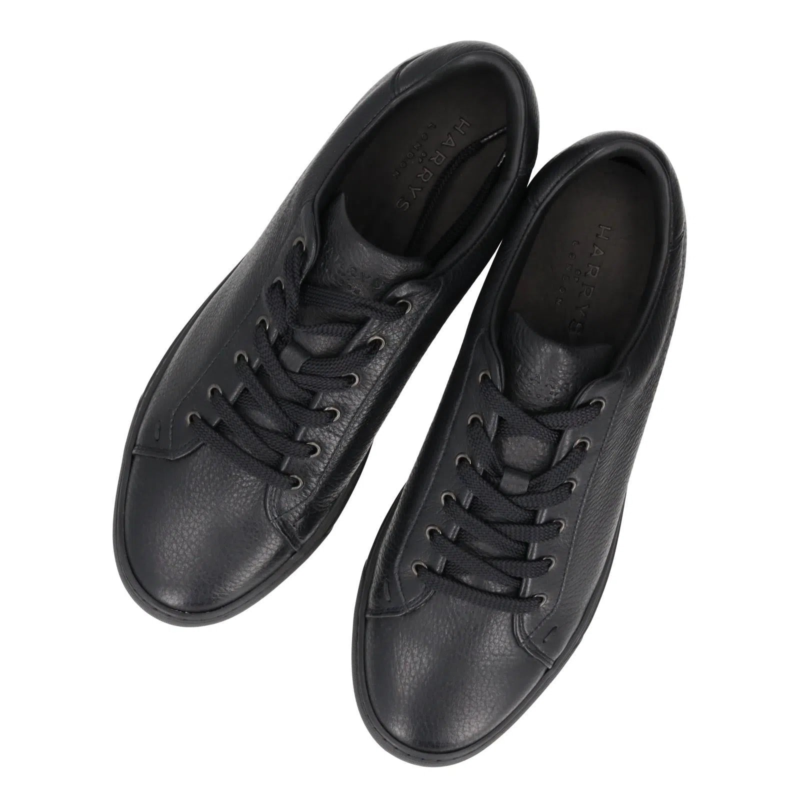 Harrys Of London Thomas Deerskin Trainer Black-MALFORD OF LONDON SAVILE ROW MENSWEAR OUTLET