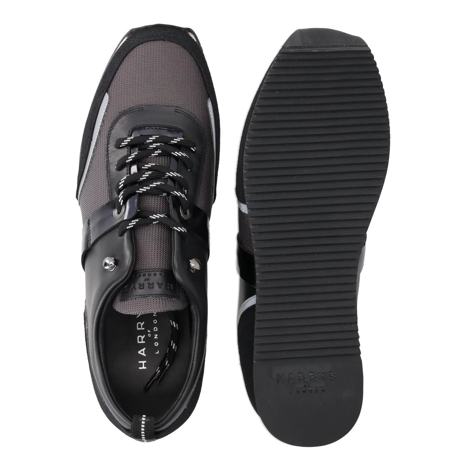 Harrys Of London Urban Hiker Trainer Black/Grey-MALFORD OF LONDON SAVILE ROW MENSWEAR OUTLET