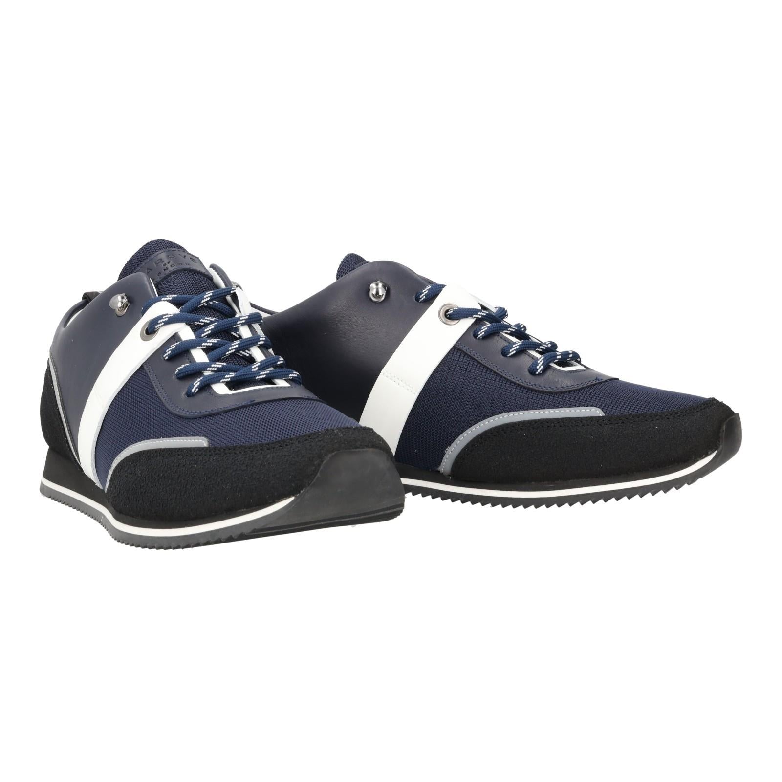 Harrys Of London Urban Hiker Trainer Navy/Black-MALFORD OF LONDON SAVILE ROW MENSWEAR OUTLET