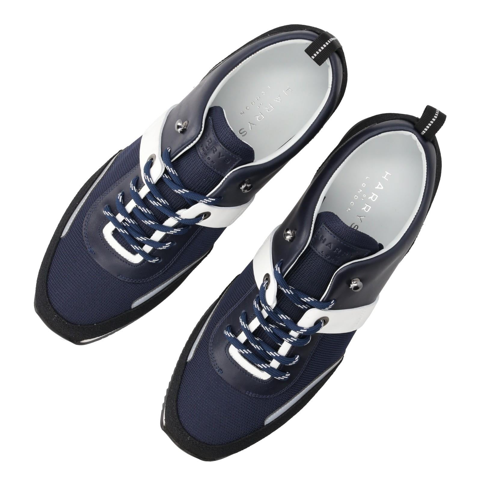 Harrys Of London Urban Hiker Trainer Navy/Black-MALFORD OF LONDON SAVILE ROW MENSWEAR OUTLET