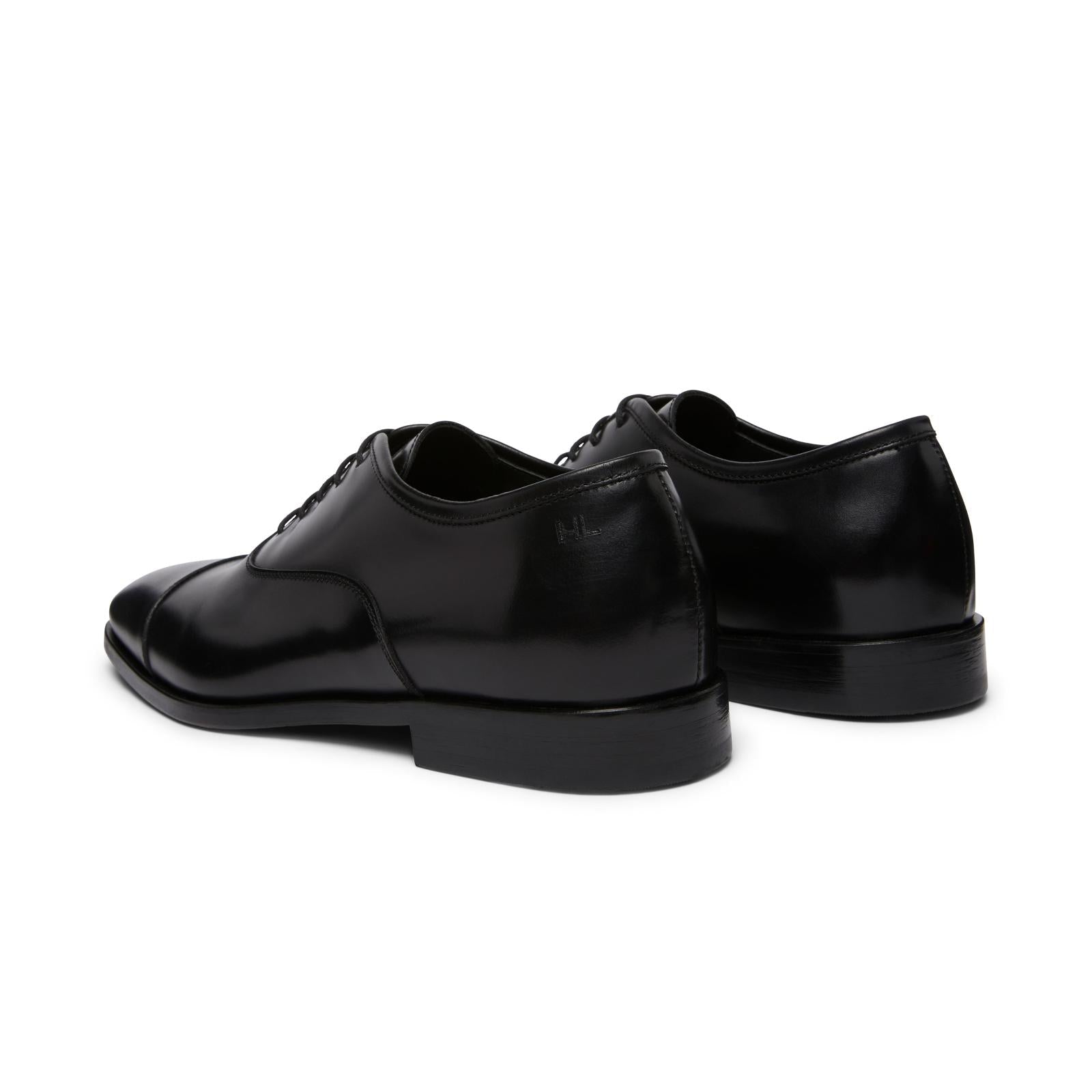 Harrys Of London Vincent G Satin Calf Shoe Black Leather