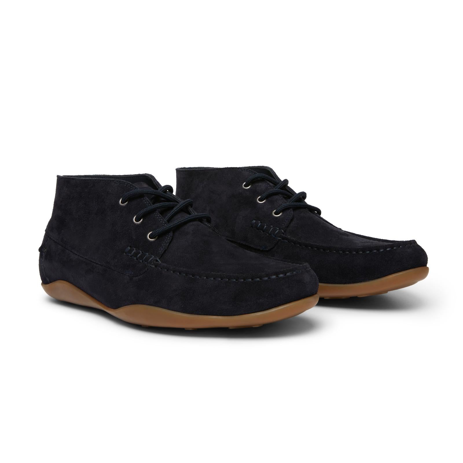 Harrys Of London Walter Suede Shoe Dark Navy-MALFORD OF LONDON SAVILE ROW MENSWEAR OUTLET