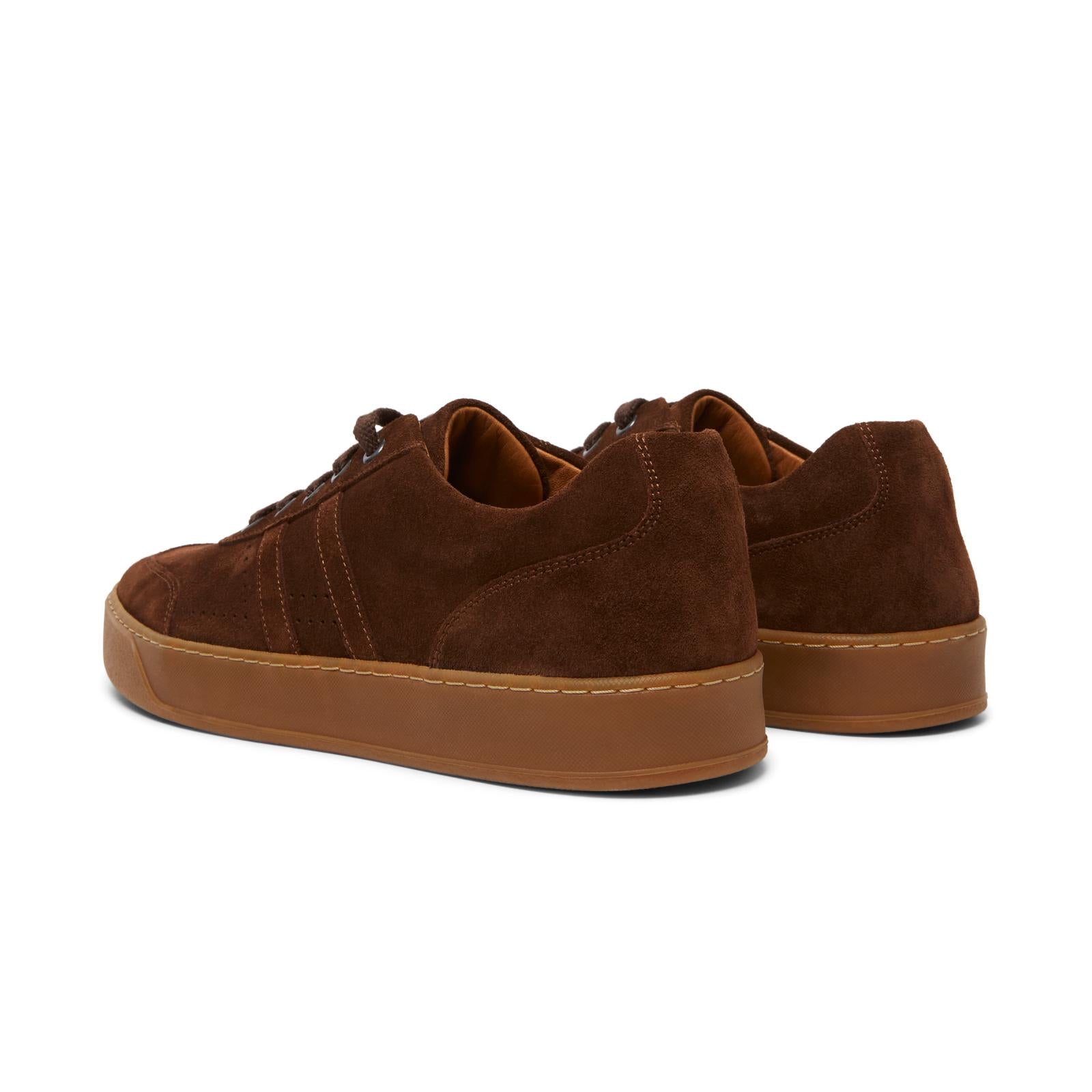 Harrys Of London Warren Suede Snuff Trainer-MALFORD OF LONDON SAVILE ROW MENSWEAR OUTLET