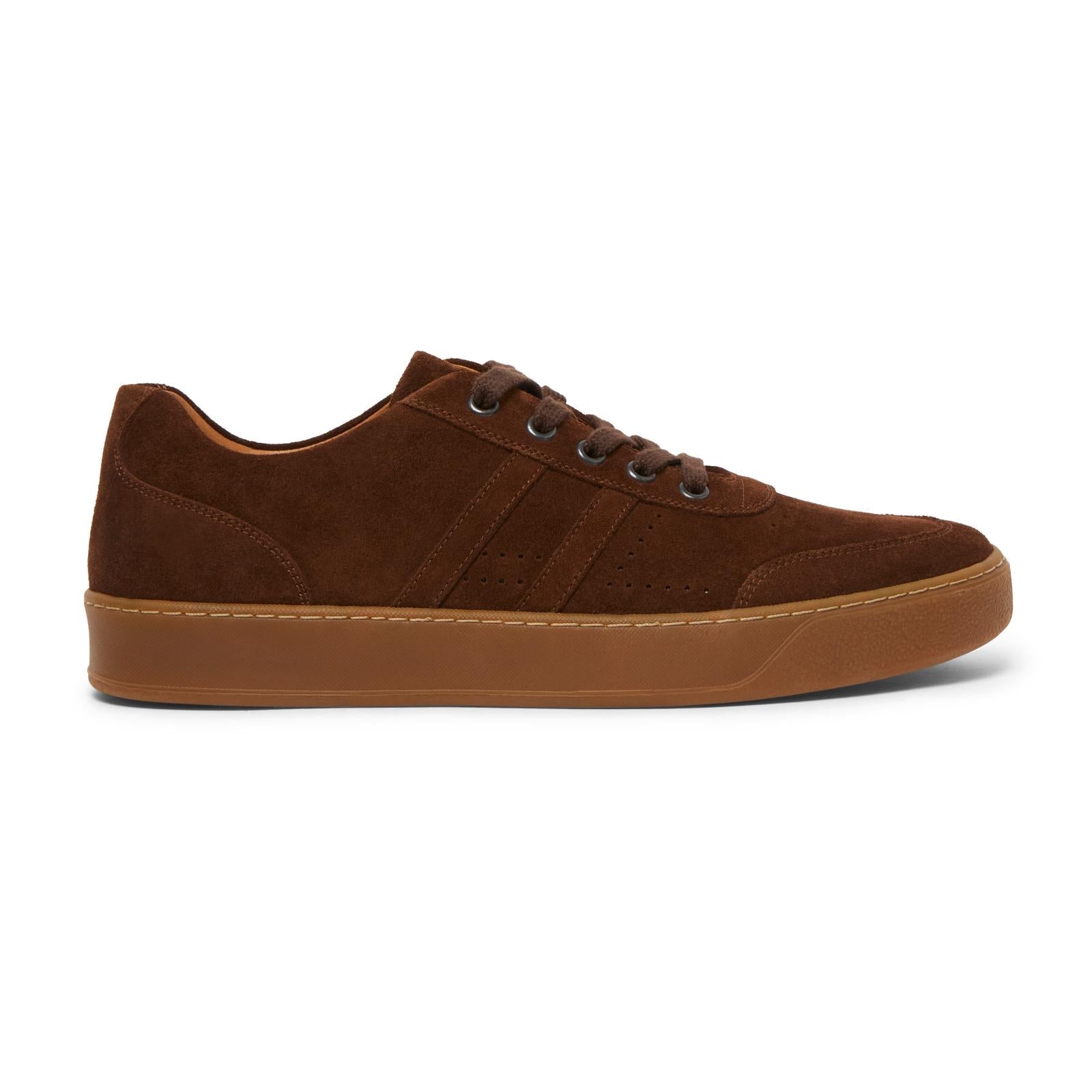 Harrys Of London Warren Suede Snuff Trainer-MALFORD OF LONDON SAVILE ROW MENSWEAR OUTLET