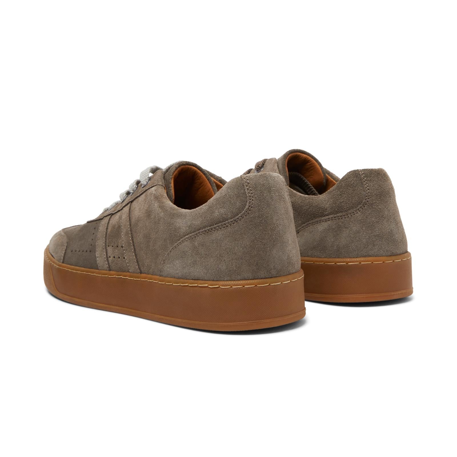 Harrys Of London Warren Suede Trainer Taupe-MALFORD OF LONDON SAVILE ROW MENSWEAR OUTLET