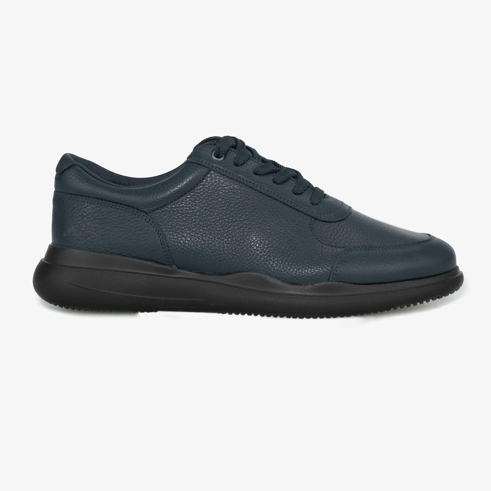 Harrys Of London Wave Sneaker Soft Milled Calf Shoe Navy