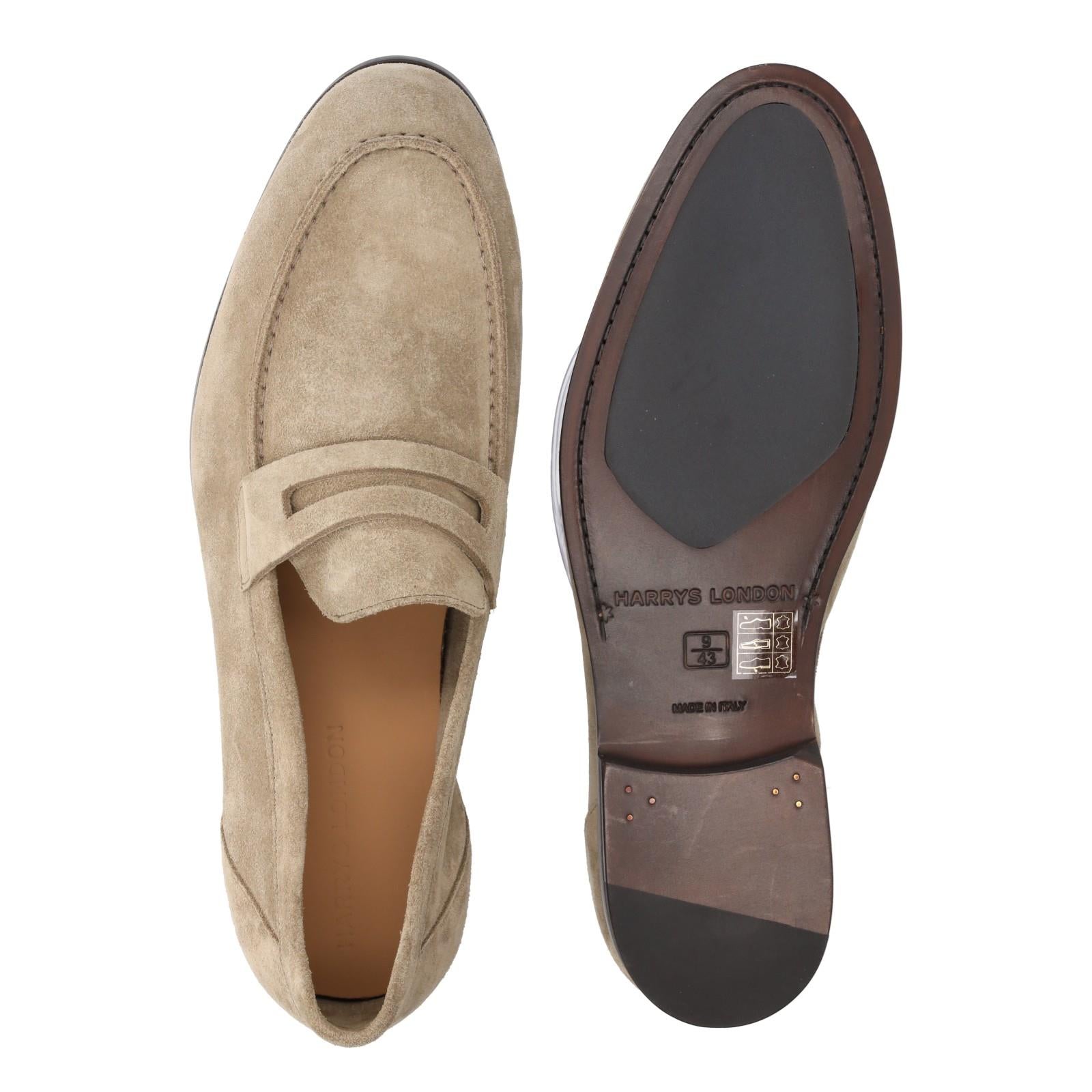 Harrys Of London William Suede Shoe Lead-MALFORD OF LONDON SAVILE ROW MENSWEAR OUTLET