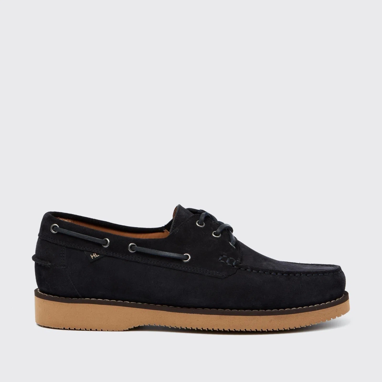 Harrys Of London Yates Suede Shoes Dark Navy-MALFORD OF LONDON SAVILE ROW MENSWEAR OUTLET