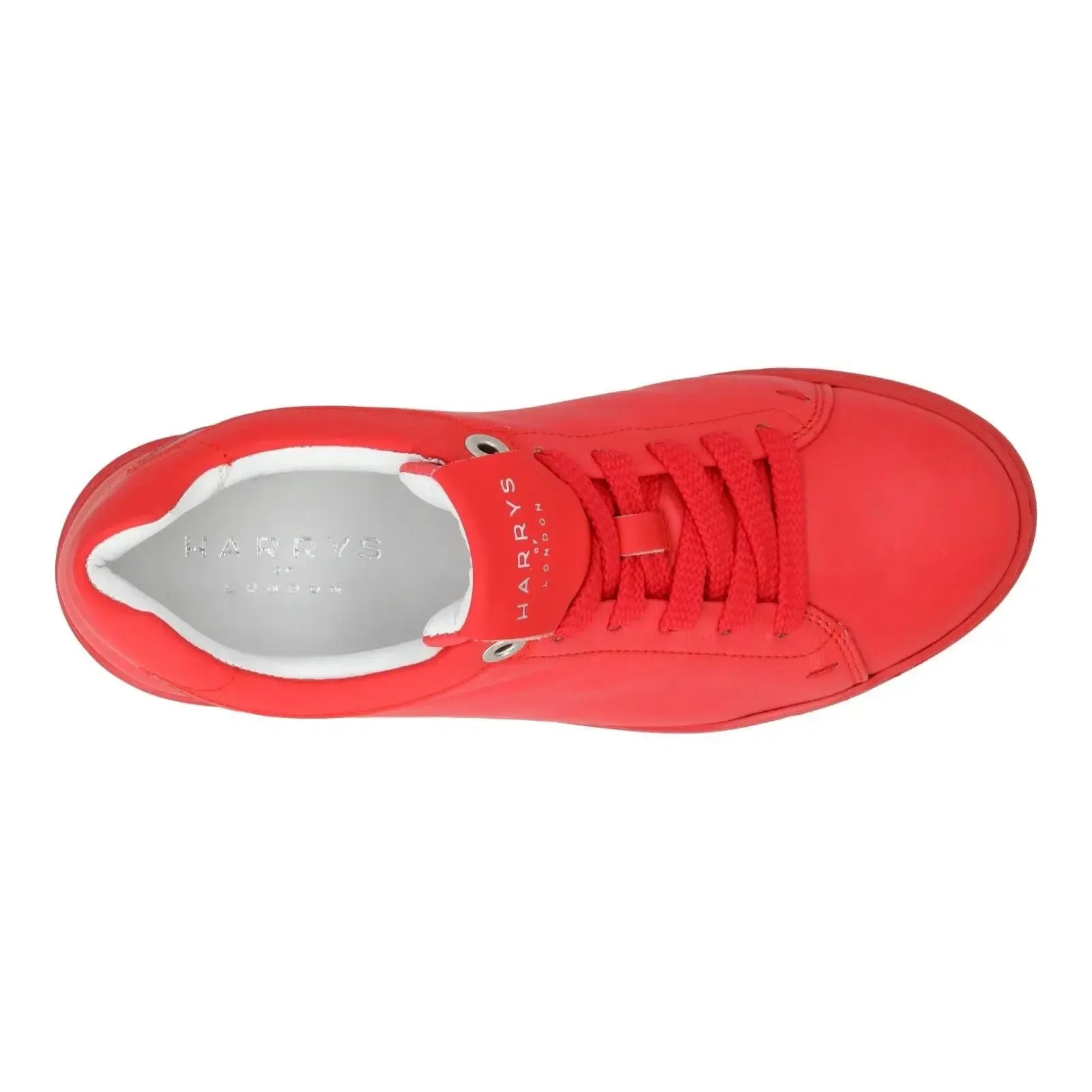 Harry's of London Grace Trainer Low Top Red Red-MALFORD OF LONDON SAVILE ROW MENSWEAR OUTLET