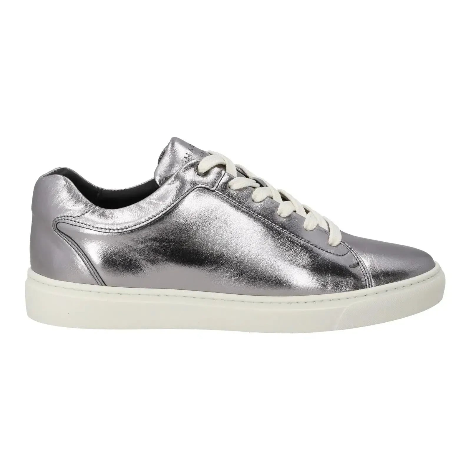 Harry's of London Grace Trainer Low Top Silver Alabaster-MALFORD OF LONDON SAVILE ROW MENSWEAR OUTLET