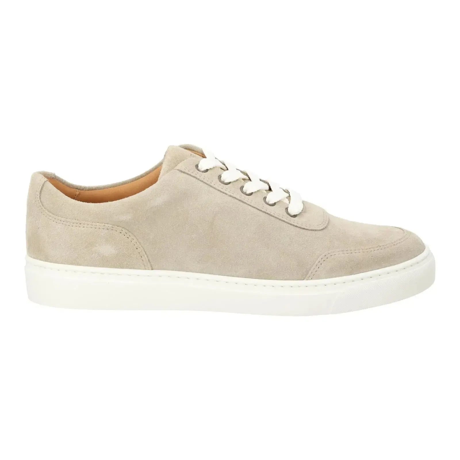 Harry's of London Nimbella Trainer Low Top Beige Alabaster-MALFORD OF LONDON SAVILE ROW MENSWEAR OUTLET