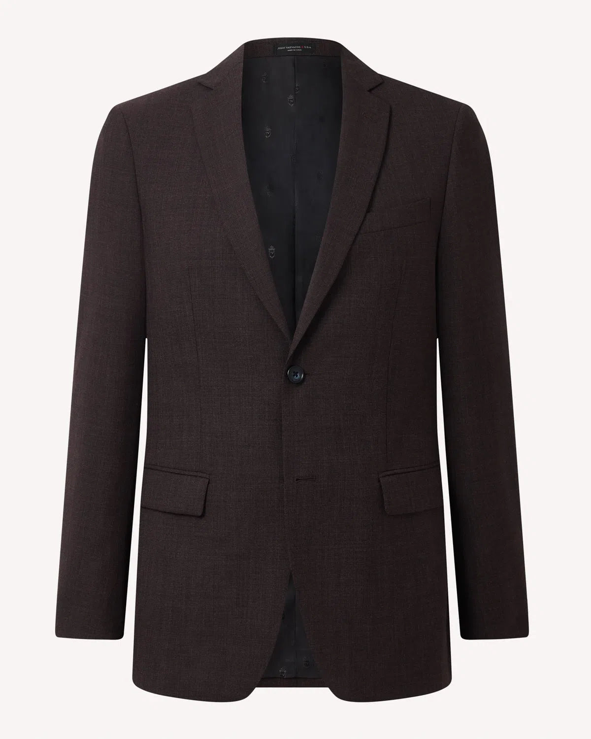 John Varvatos SB2 Birdseye Suit Charcoal-MALFORD OF LONDON SAVILE ROW MENSWEAR OUTLET