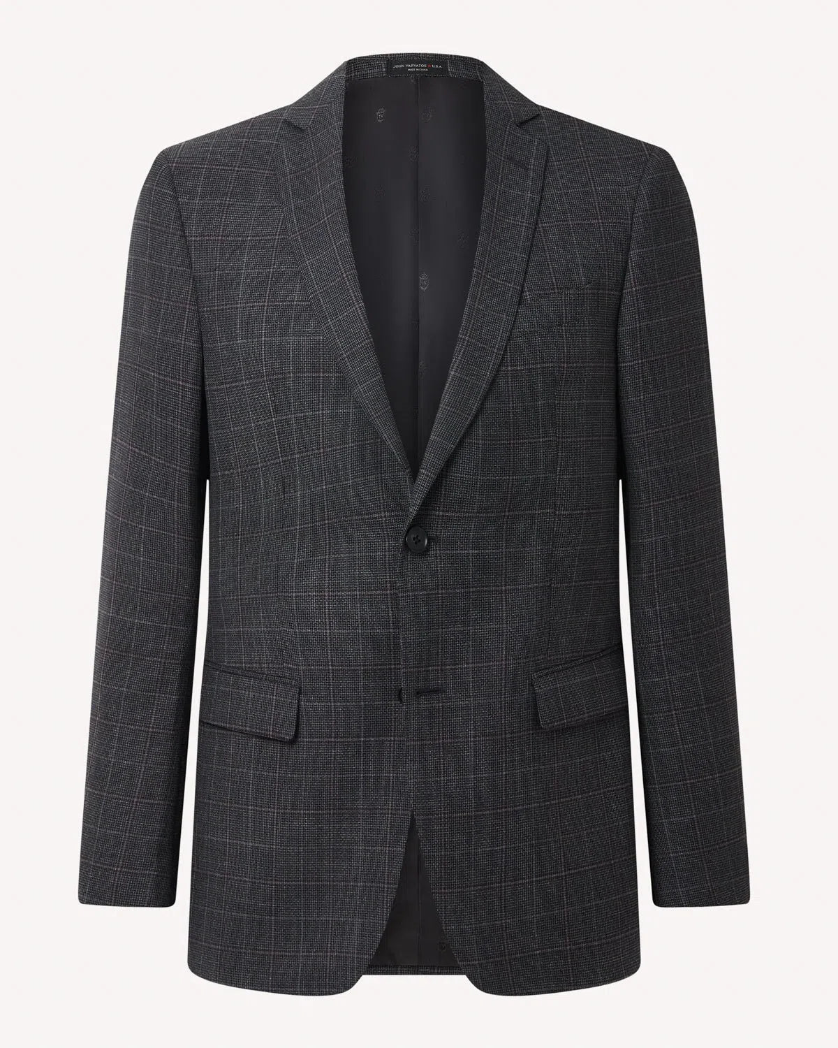 John Varvatos SB2 Suit Grey Weave Check-MALFORD OF LONDON SAVILE ROW MENSWEAR OUTLET