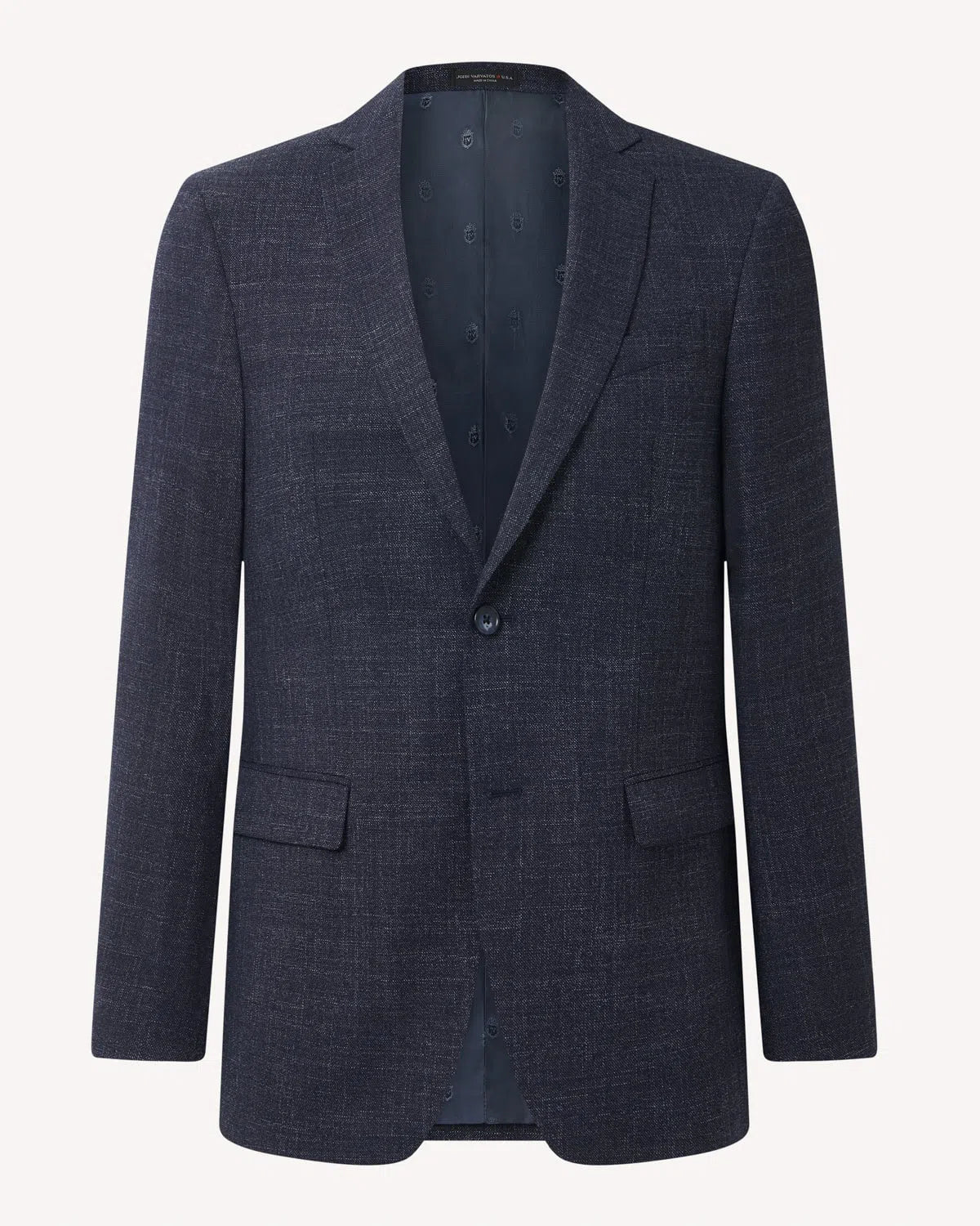 John Varvatos Silk Mix SB2 Sports Jacket Blue Fleck-MALFORD OF LONDON SAVILE ROW MENSWEAR OUTLET