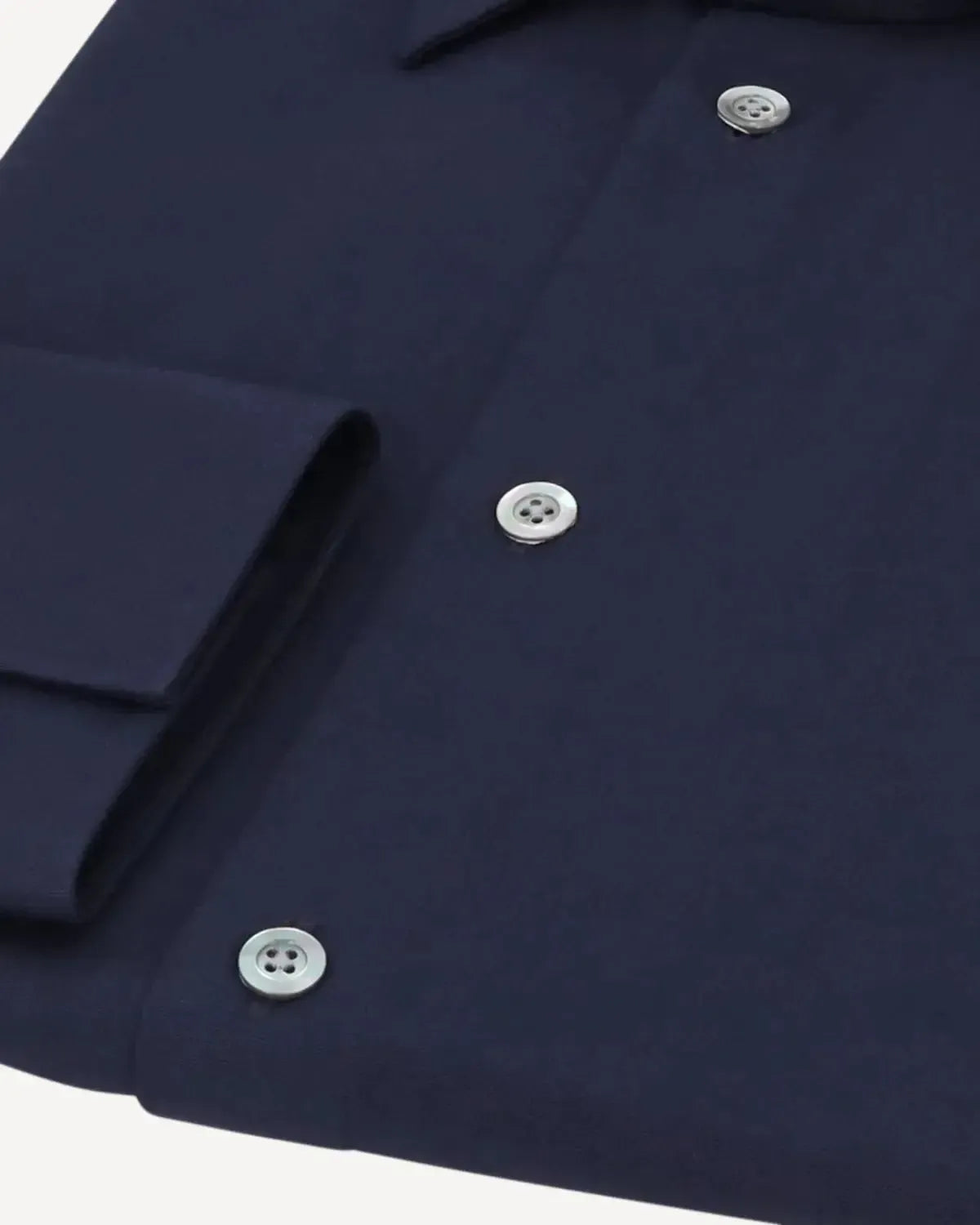 KILGOUR Regular Collar Plain Navy Twill with Single Cuff-MALFORD OF LONDON SAVILE ROW MENSWEAR OUTLET