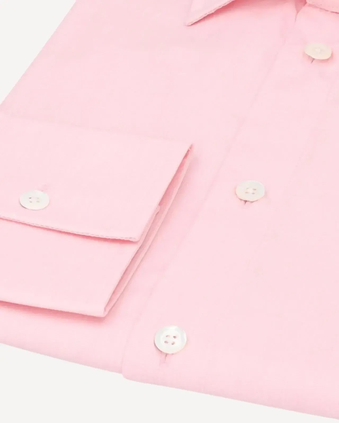 KILGOUR Regular Collar Poplin Cotton Shirt - Pink-MALFORD OF LONDON SAVILE ROW MENSWEAR OUTLET