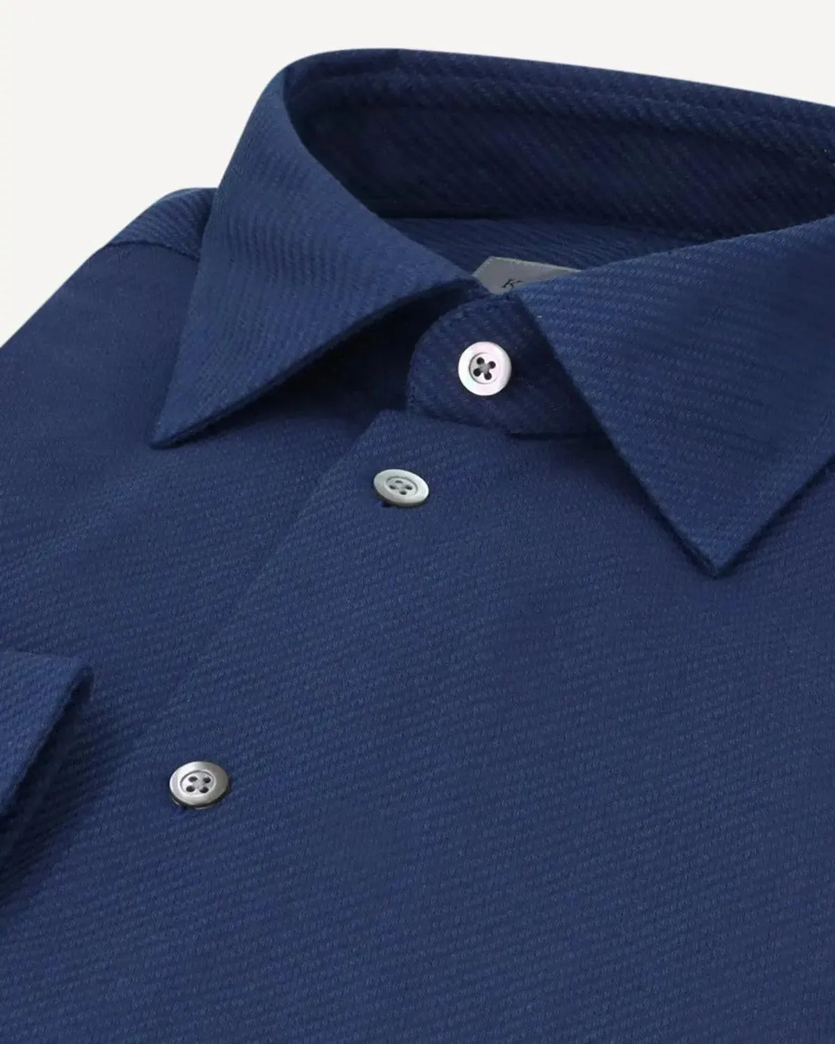KILGOUR Regular Collar Single Cuff Ribbed Shirt-MALFORD OF LONDON SAVILE ROW MENSWEAR OUTLET