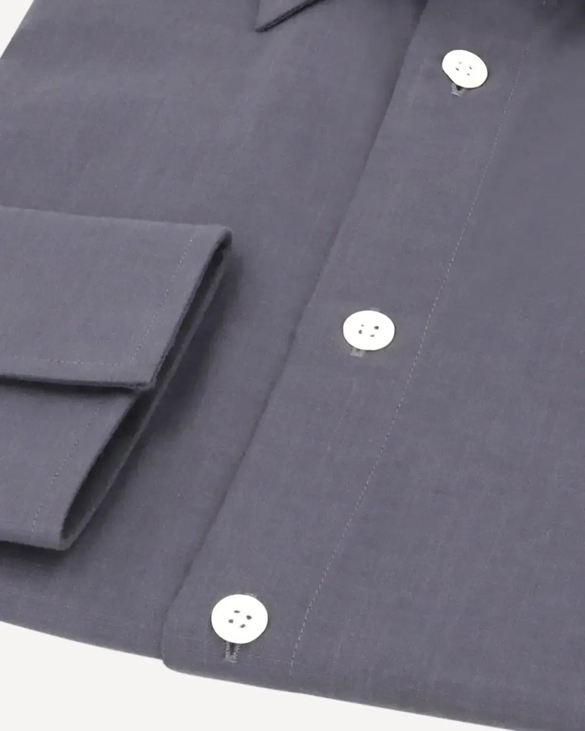 KILGOUR Regular Collar Single Cuff Shirt Slate-MALFORD OF LONDON SAVILE ROW MENSWEAR OUTLET