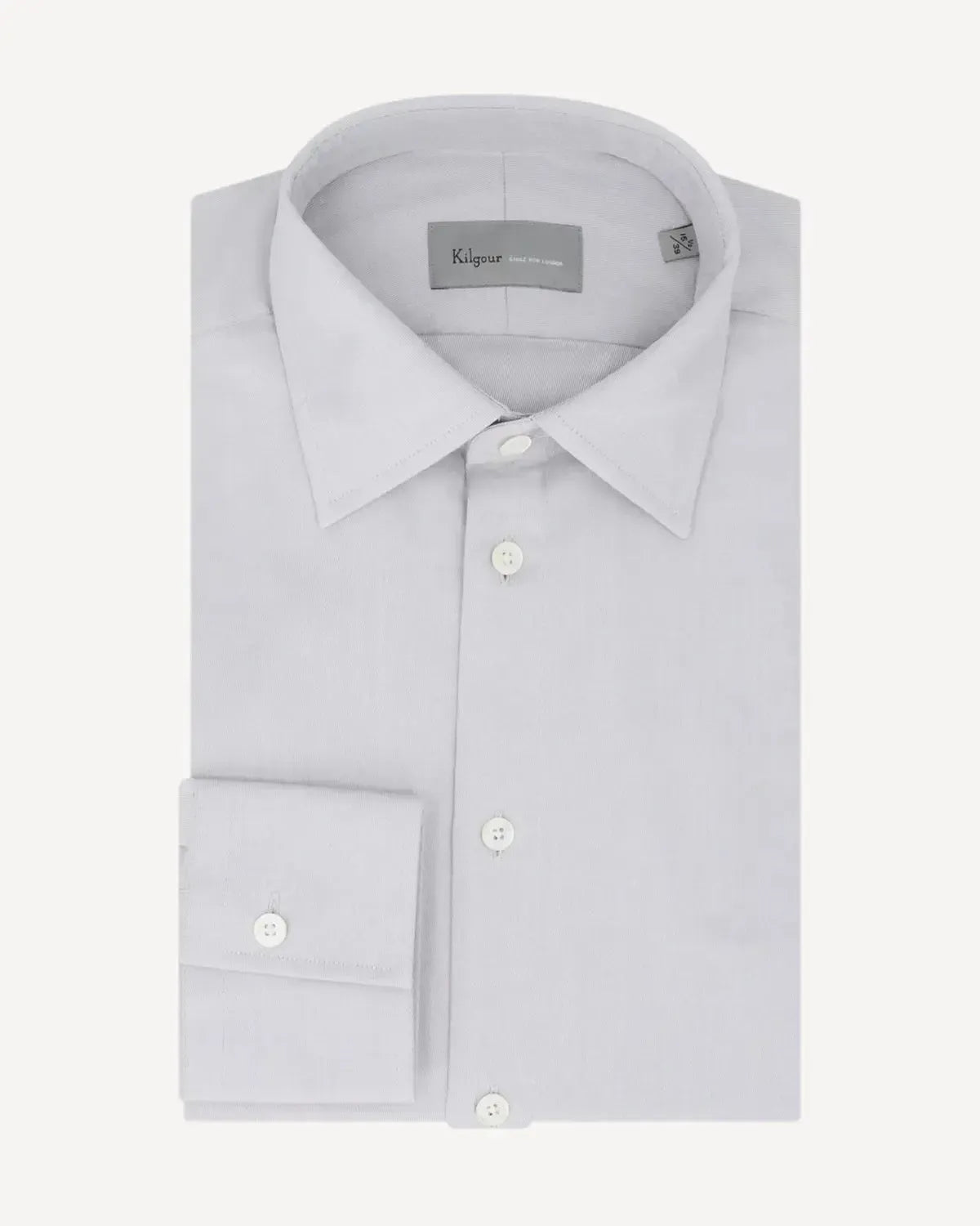 KILGOUR Regular Collar Twill Shirt-MALFORD OF LONDON SAVILE ROW MENSWEAR OUTLET