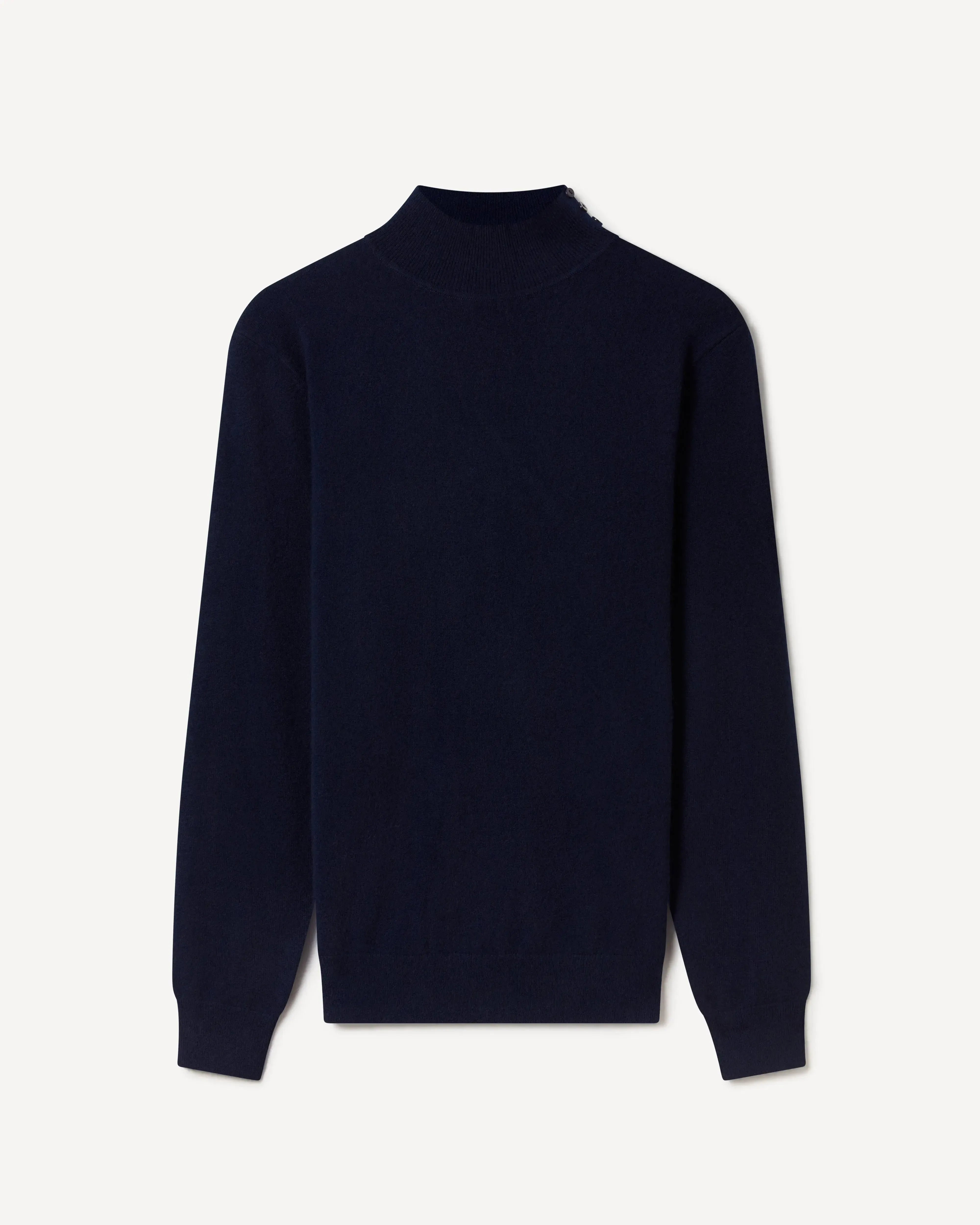 Kilgour 3 Button Turtle Neck NAVY-MALFORD OF LONDON SAVILE ROW MENSWEAR OUTLET