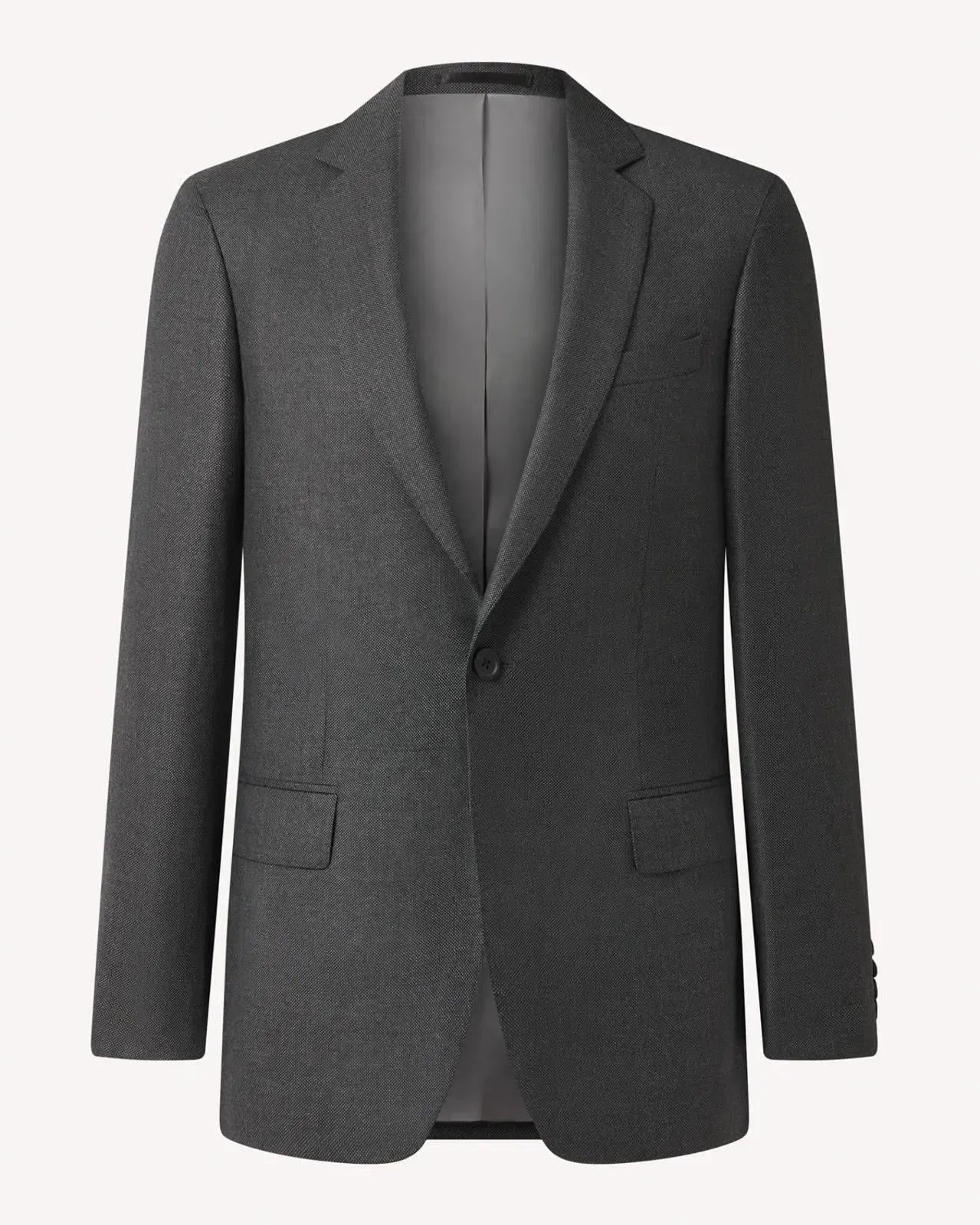 Kilgour Charcoal Birdseye Light Grey Wool Suit-MALFORD OF LONDON SAVILE ROW MENSWEAR OUTLET