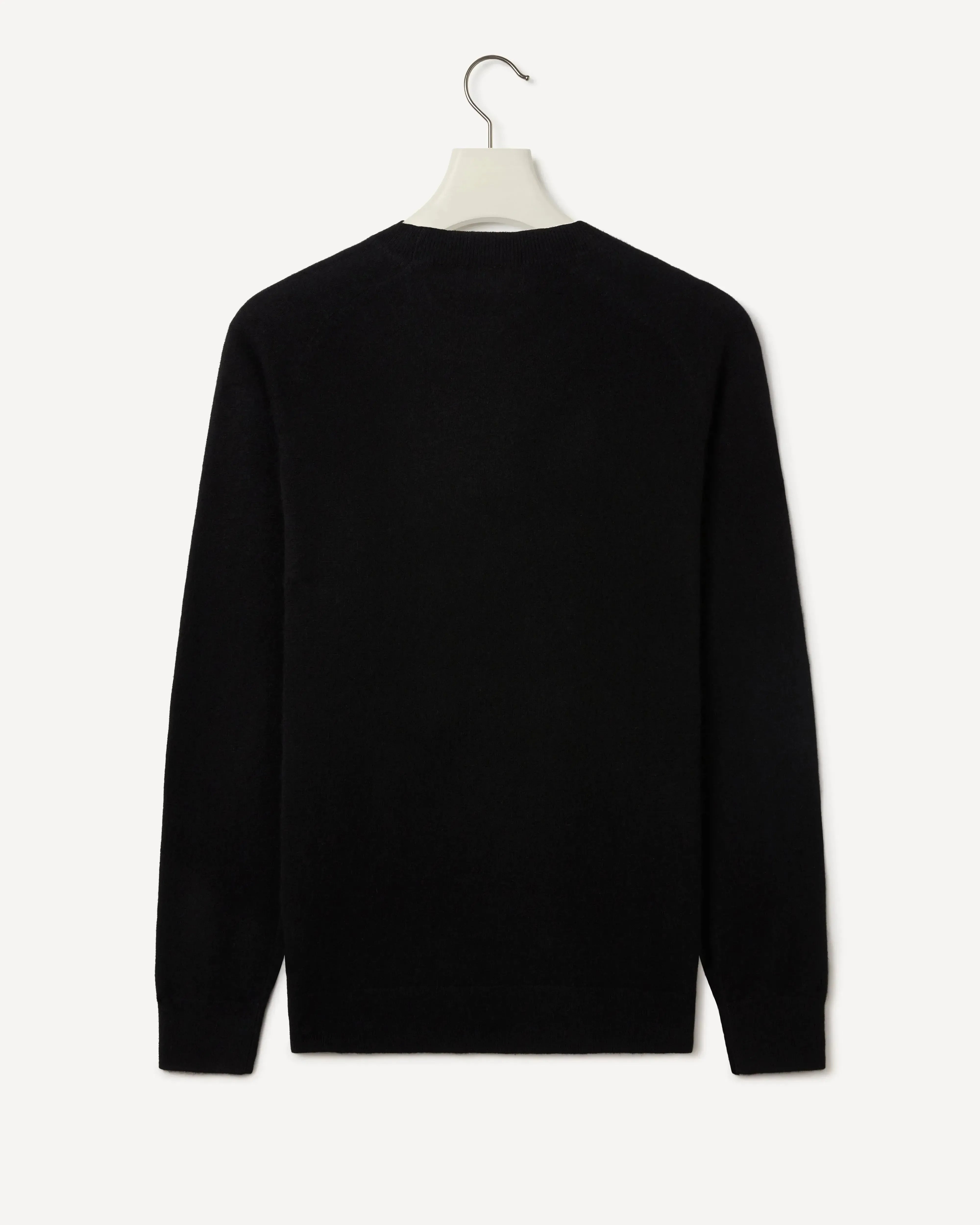 Kilgour Classic Cashmere Crew Neck BLACK-MALFORD OF LONDON SAVILE ROW MENSWEAR OUTLET