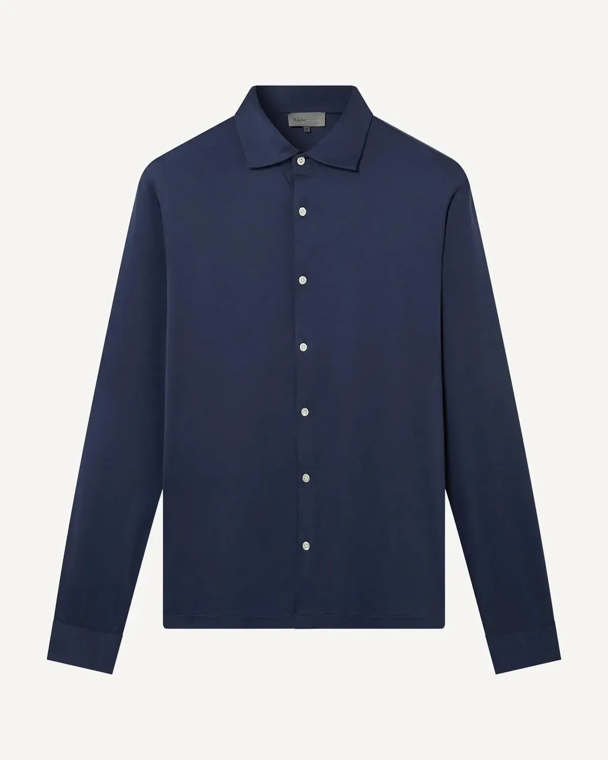 Kilgour Classic Fit Jersey Shirt Air Force Blue-MALFORD OF LONDON SAVILE ROW MENSWEAR OUTLET