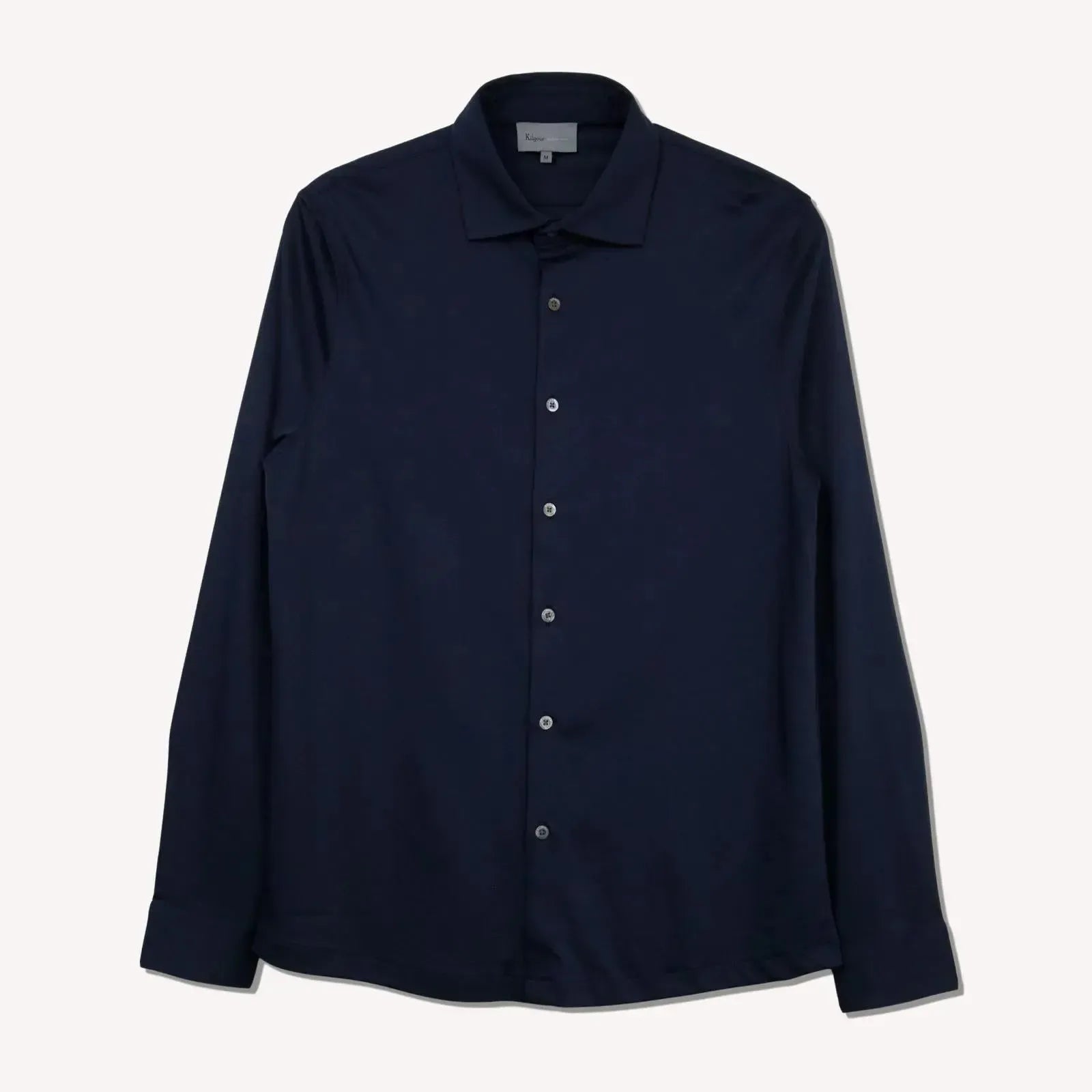 Kilgour Classic Fit Jersey Shirt Navy-MALFORD OF LONDON SAVILE ROW MENSWEAR OUTLET
