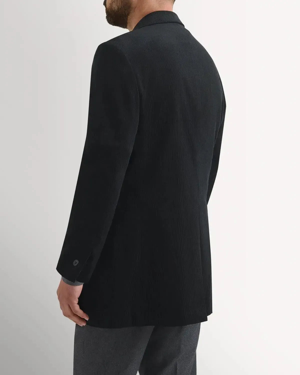 Kilgour Classic SB Cotton Cord JKT Black-MALFORD OF LONDON SAVILE ROW MENSWEAR OUTLET