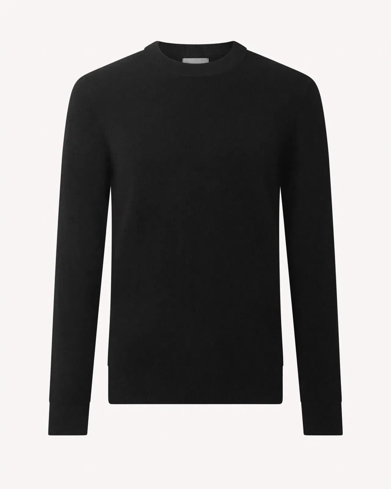Kilgour Crew Neck Black Cashmere Jumper-MALFORD OF LONDON SAVILE ROW MENSWEAR OUTLET