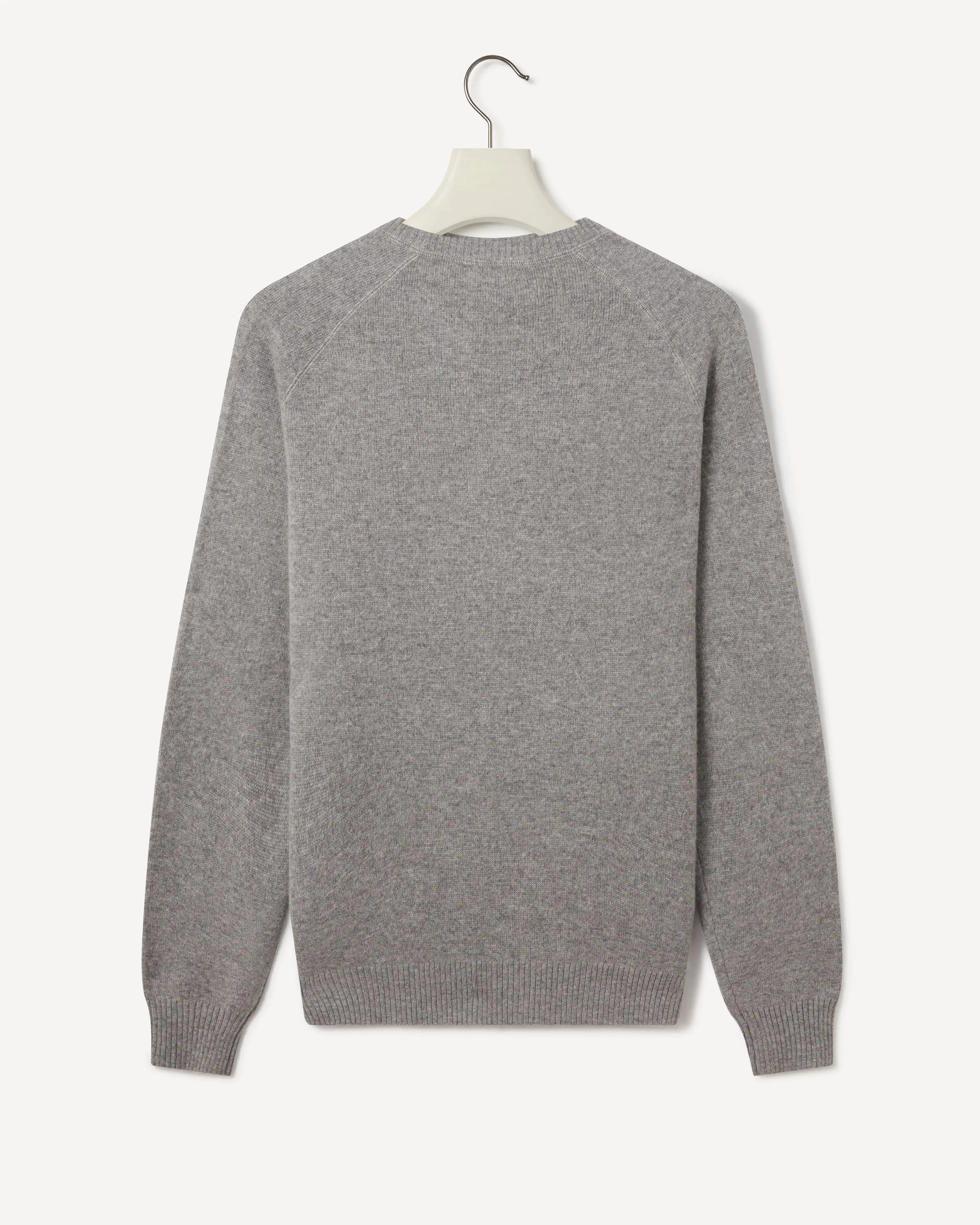 Kilgour Crew Sweatshirt full Sleeve GREY MARL-MALFORD OF LONDON SAVILE ROW MENSWEAR OUTLET