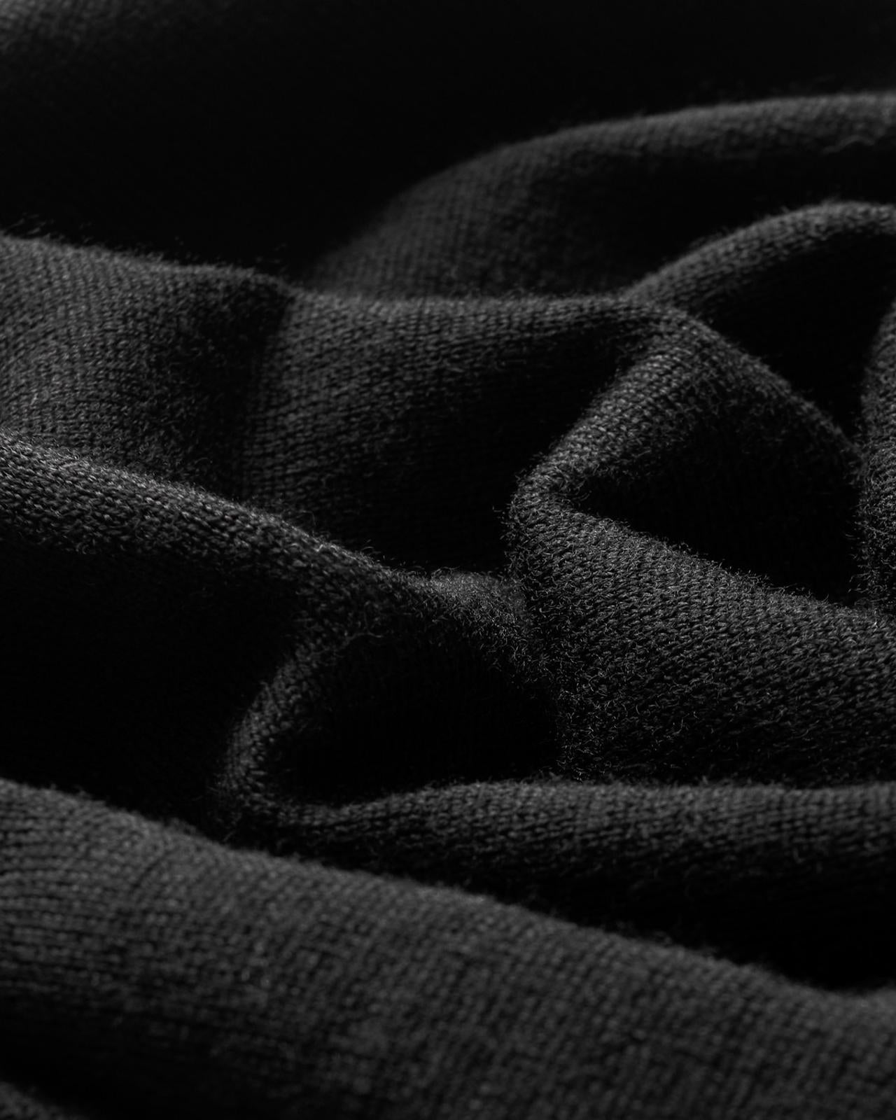 Kilgour Merino Wool Turtle Neck Jumper Black-MALFORD OF LONDON SAVILE ROW MENSWEAR OUTLET