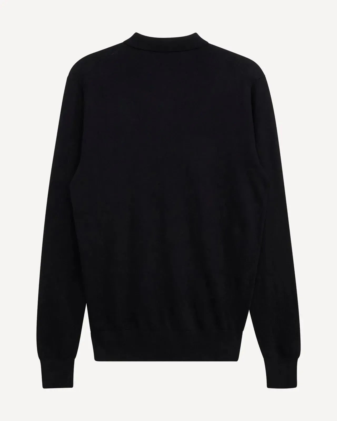 Kilgour Polo Neck Long Sleeve Knit Pullover Jumper Black-MALFORD OF LONDON SAVILE ROW MENSWEAR OUTLET