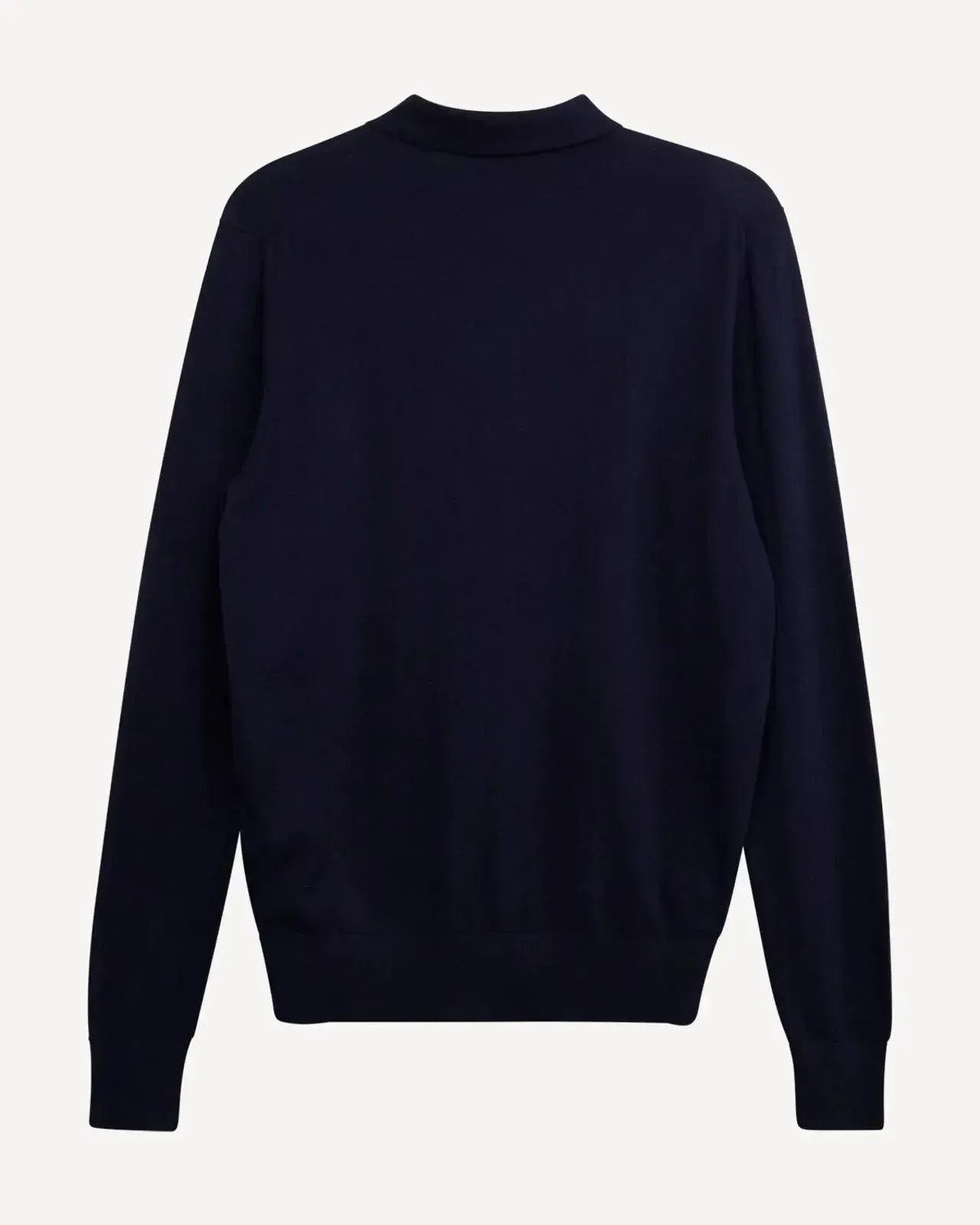 Kilgour Polo Neck Long Sleeve Knit Pullover Jumper Navy-MALFORD OF LONDON SAVILE ROW MENSWEAR OUTLET