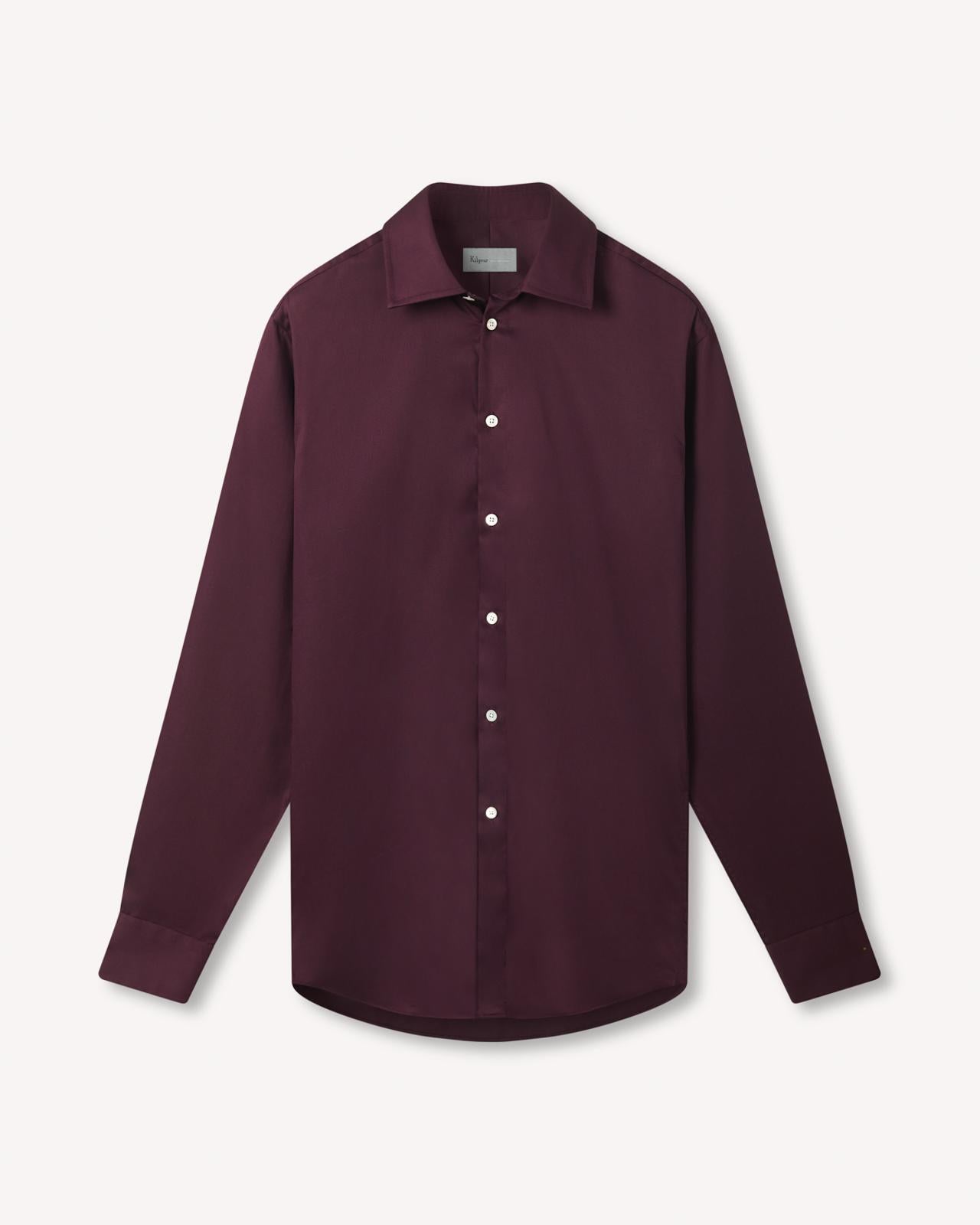 Kilgour Purple Tailored Fit Shirt Cotton-MALFORD OF LONDON SAVILE ROW MENSWEAR OUTLET