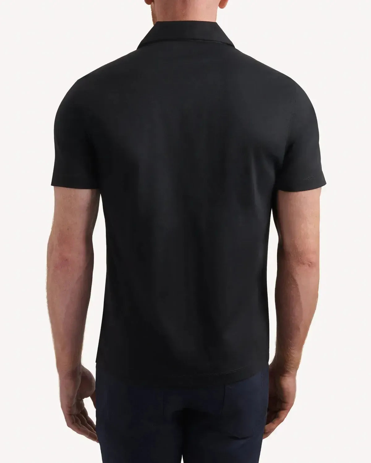 Kilgour Resort Fit Short Sleeve Shirt Black-MALFORD OF LONDON SAVILE ROW MENSWEAR OUTLET