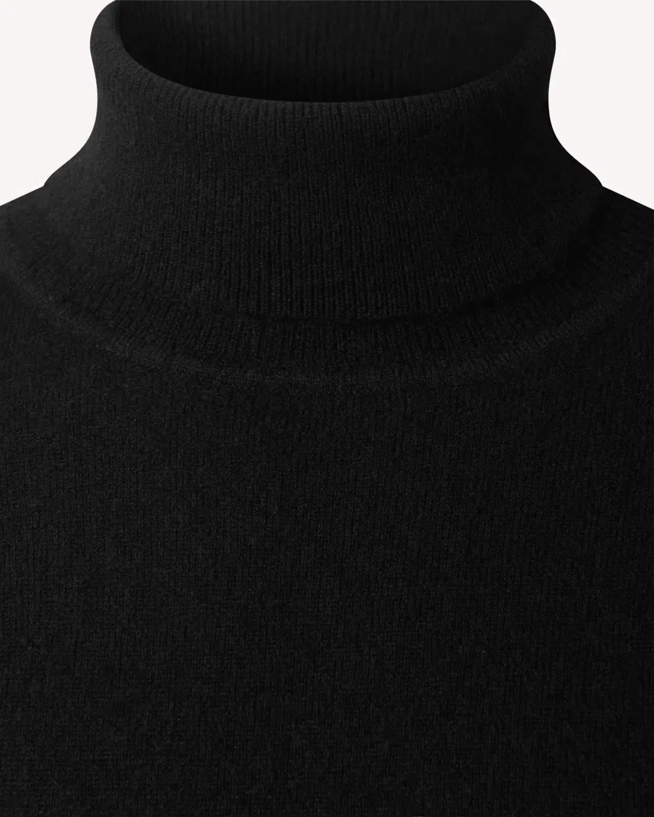 Kilgour Roll Neck Black Cashmere Jumper-MALFORD OF LONDON SAVILE ROW MENSWEAR OUTLET