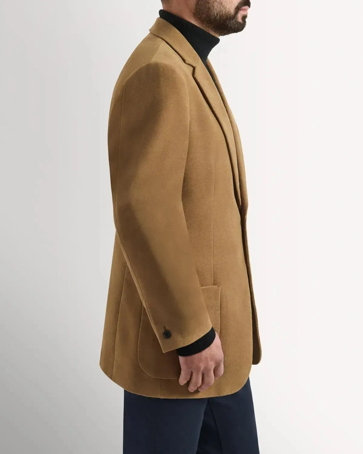 Kilgour SB Classic Cotton Moleskin JKT Camel-MALFORD OF LONDON SAVILE ROW MENSWEAR OUTLET