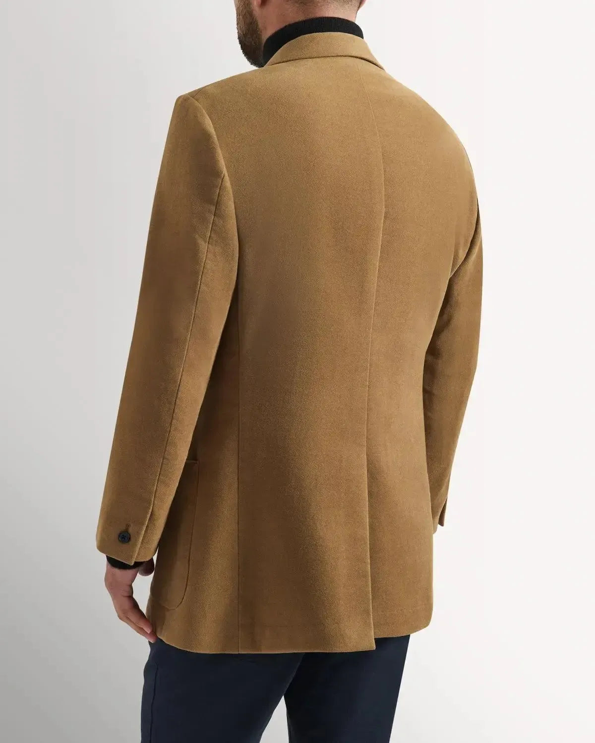 Kilgour SB Classic Cotton Moleskin JKT Camel-MALFORD OF LONDON SAVILE ROW MENSWEAR OUTLET