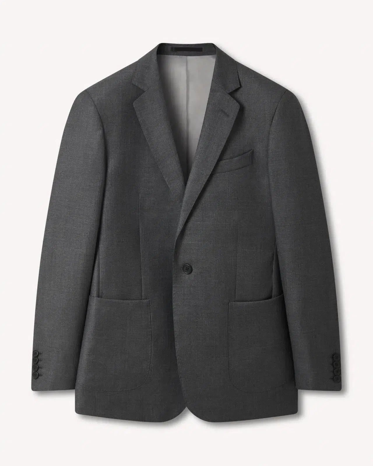 Kilgour SB1 Wool Jacket Charcoal Grey-MALFORD OF LONDON SAVILE ROW MENSWEAR OUTLET