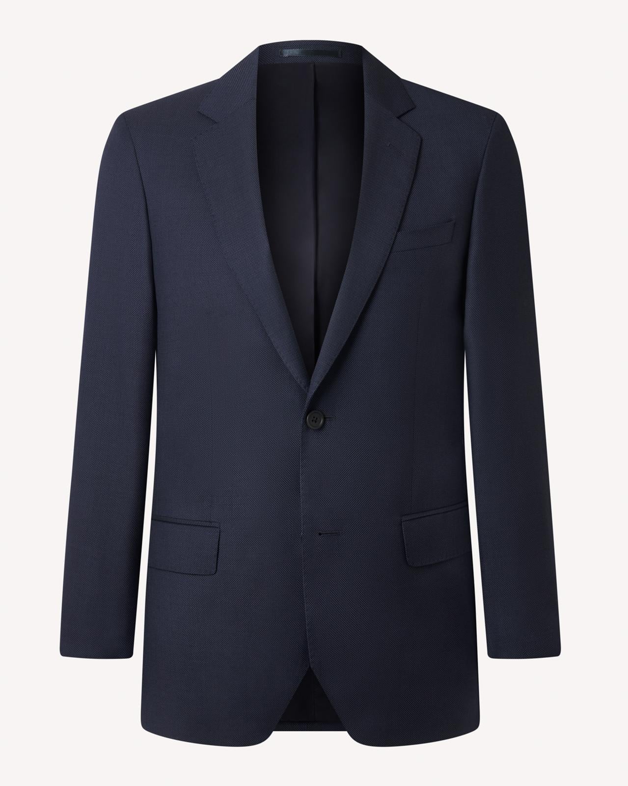 Kilgour Single Breasted Birdseye Suit Navy-MALFORD OF LONDON SAVILE ROW MENSWEAR OUTLET