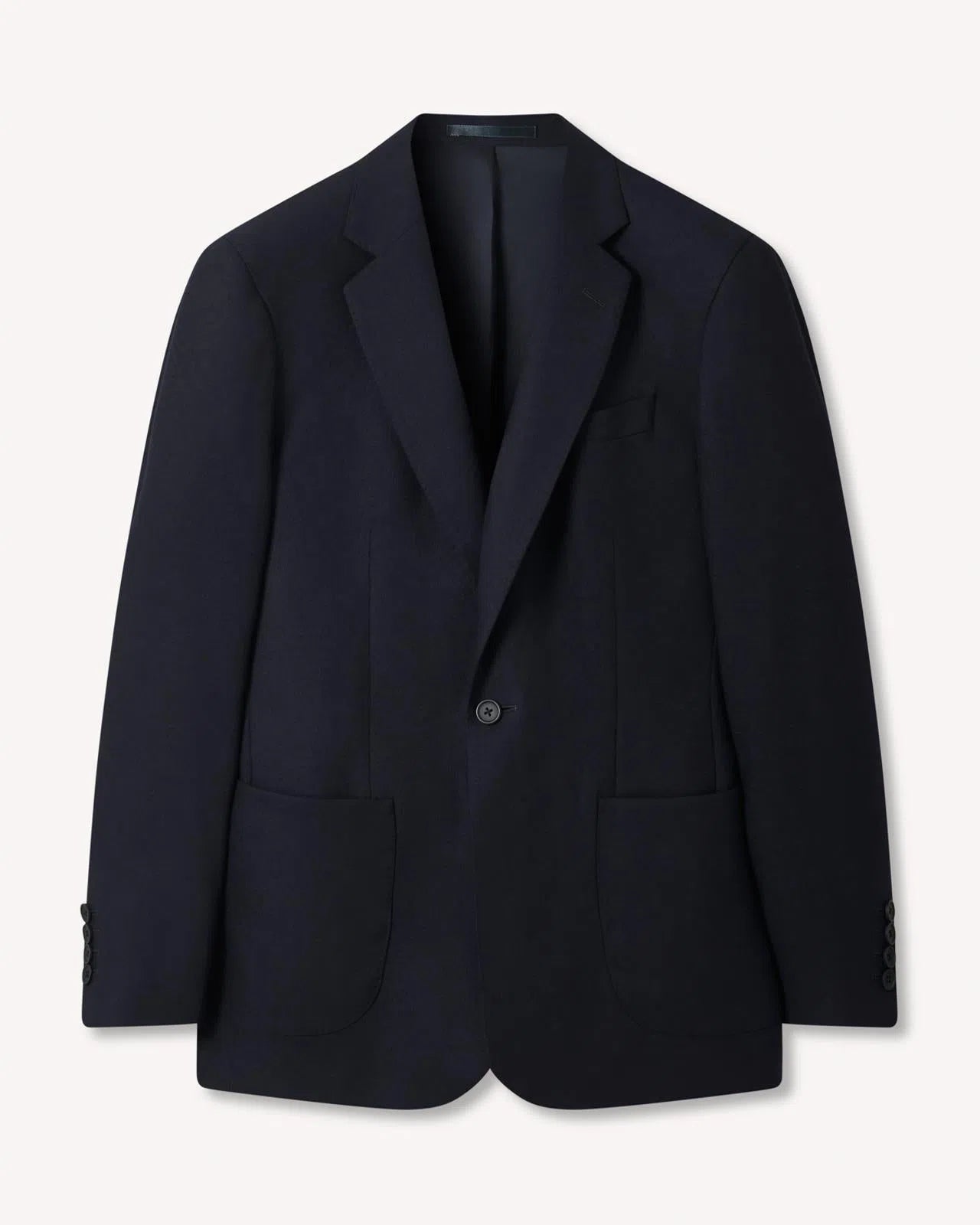 Kilgour Single Breasted Flannel Jacket Dark Navy-MALFORD OF LONDON SAVILE ROW MENSWEAR OUTLET