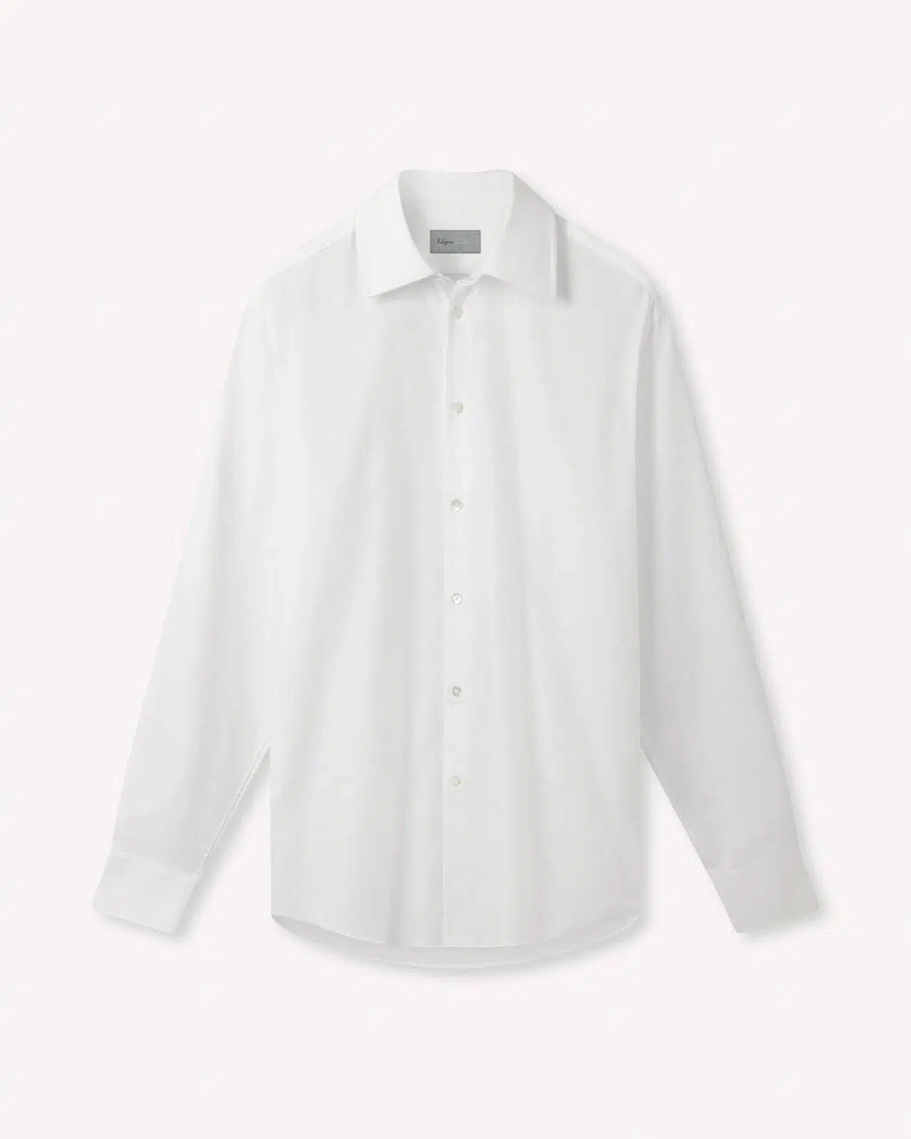 Kilgour White Tailored Fit Shirt Cotton-MALFORD OF LONDON SAVILE ROW MENSWEAR OUTLET