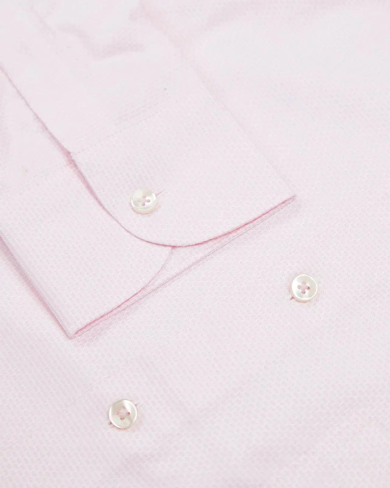 Light Pink Classic Fit Textured Shirt-MALFORD OF LONDON SAVILE ROW MENSWEAR OUTLET