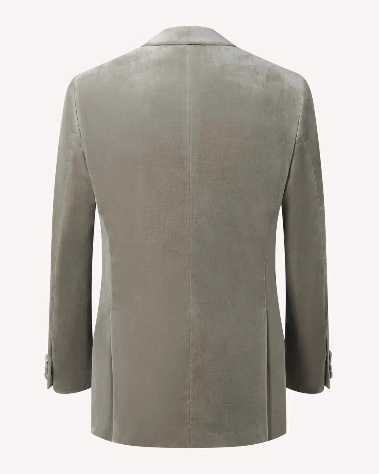 Peak Lapel Velvet Grey Diner Jacket-MALFORD OF LONDON SAVILE ROW MENSWEAR OUTLET